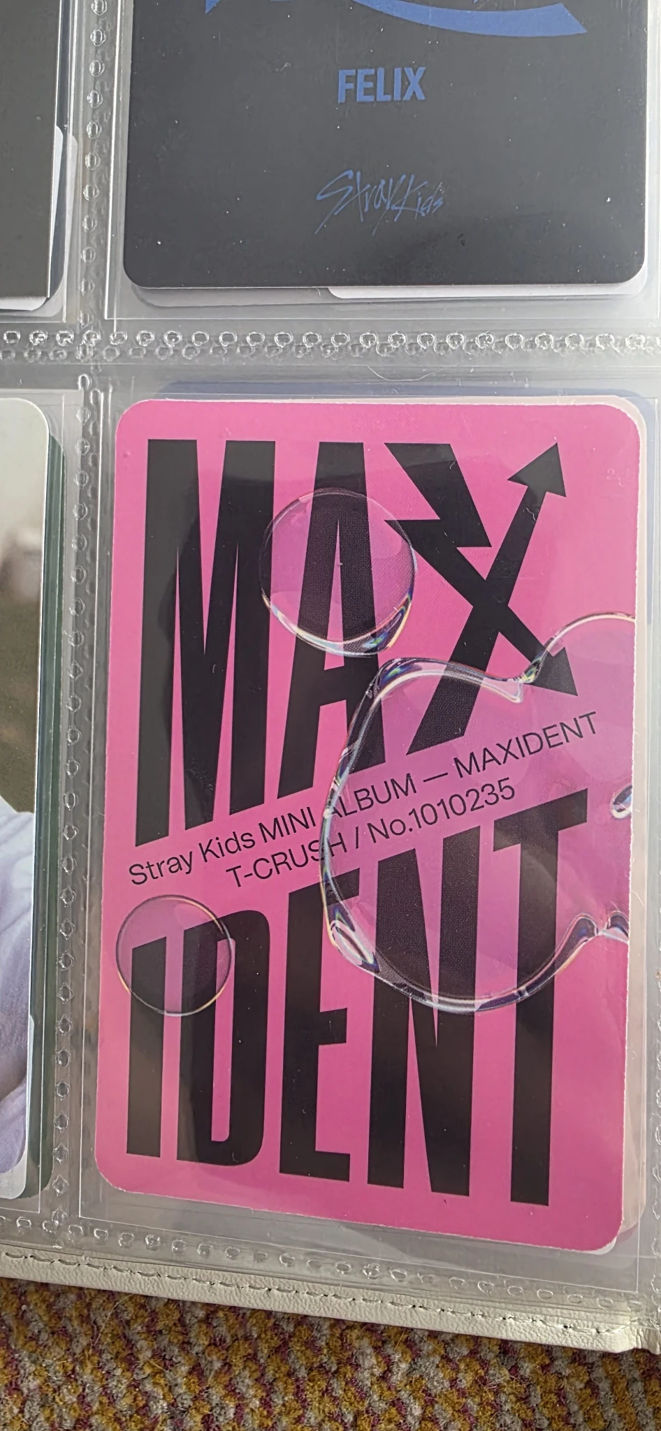 Stray Kids Felix Stray Kids - Felix - Maxident Album album photocard t-crush version listing photo 2