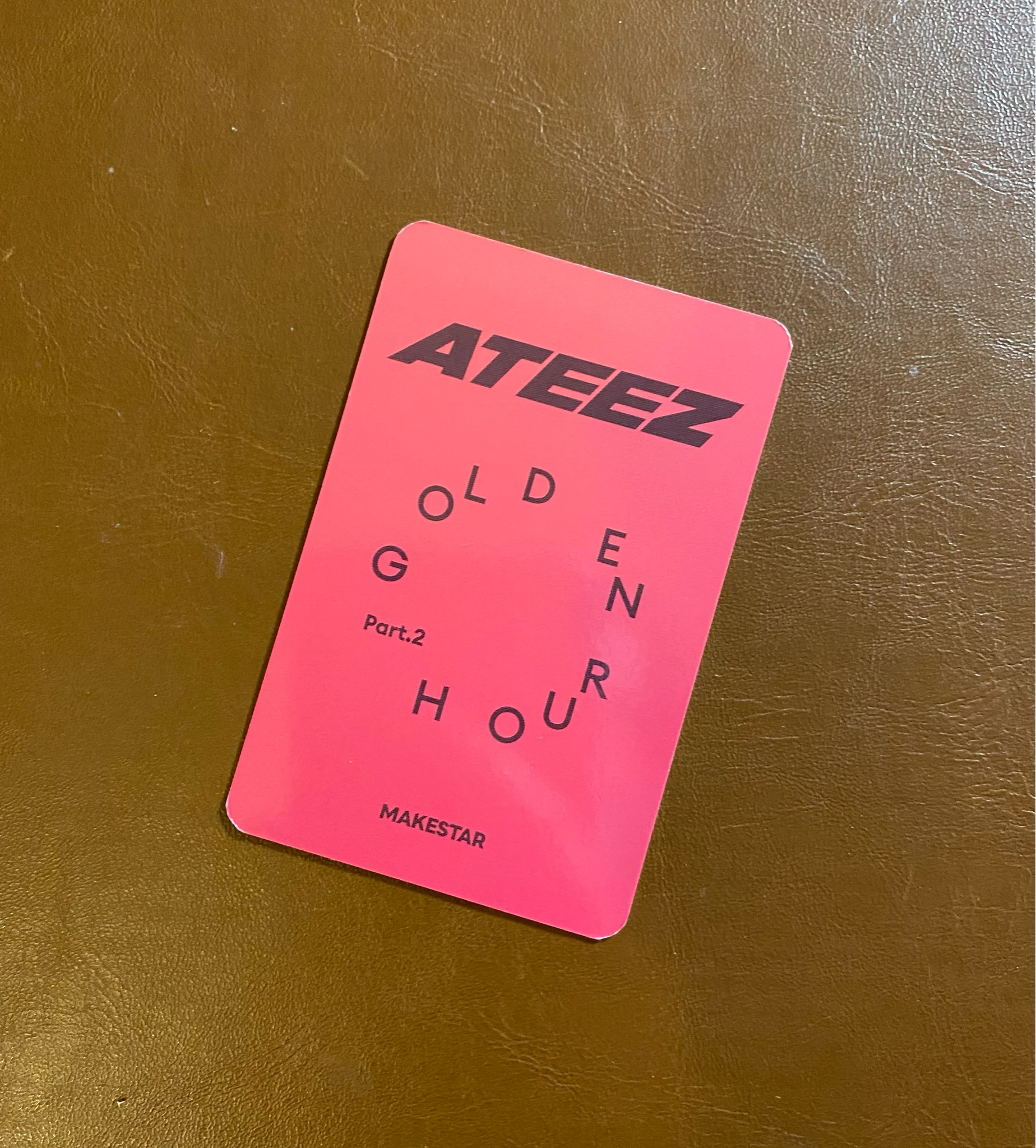 ATEEZ Hongjoong ATEEZ - Hongjoong - Golden Hour : Part.2 Album pob (pre-order benefit) target exclusive barnes & noble exclusive makestar lucky draw fromm store jump up musicart (music art) listing photo 2