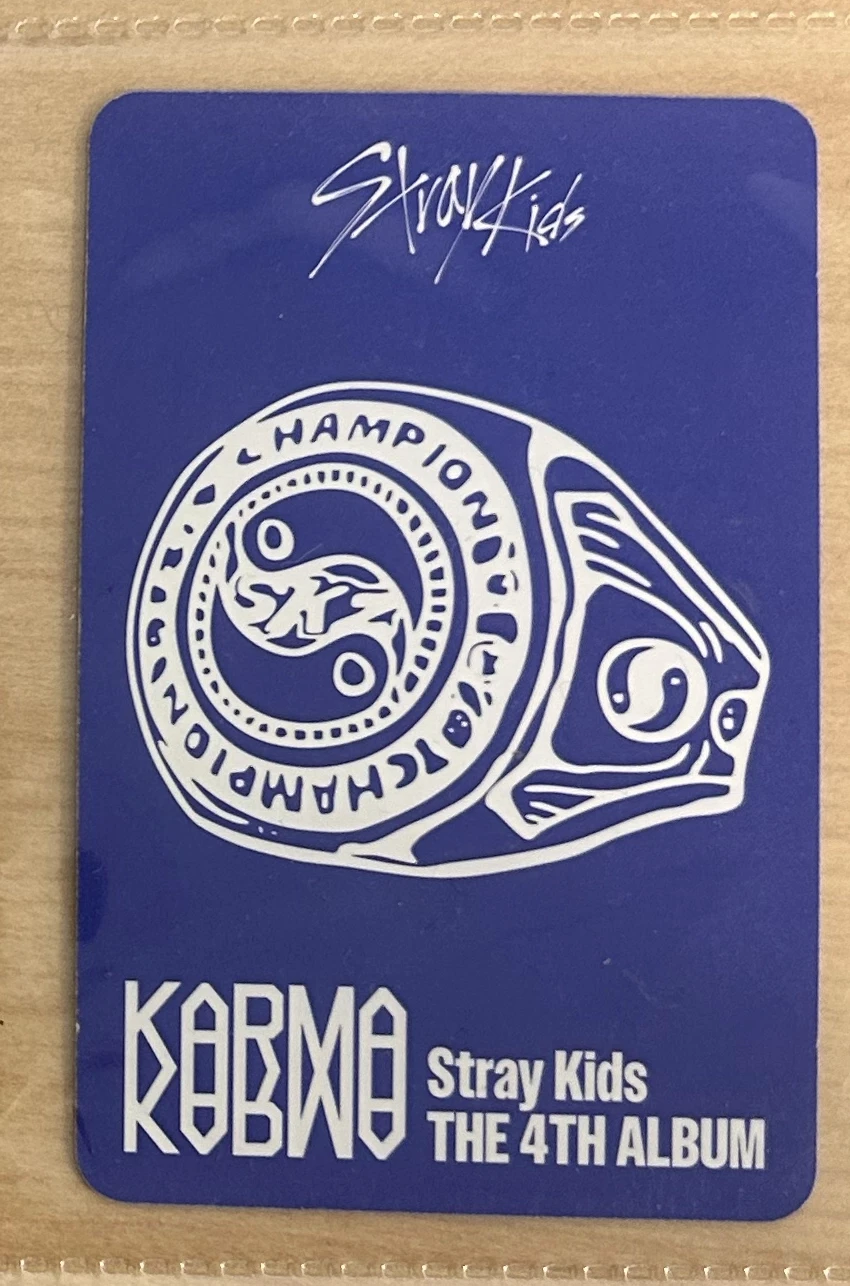 Stray Kids Bang Chan Stray Kids - Bang Chan - KARMA Album album photocard accordion version first press only listing photo 2
