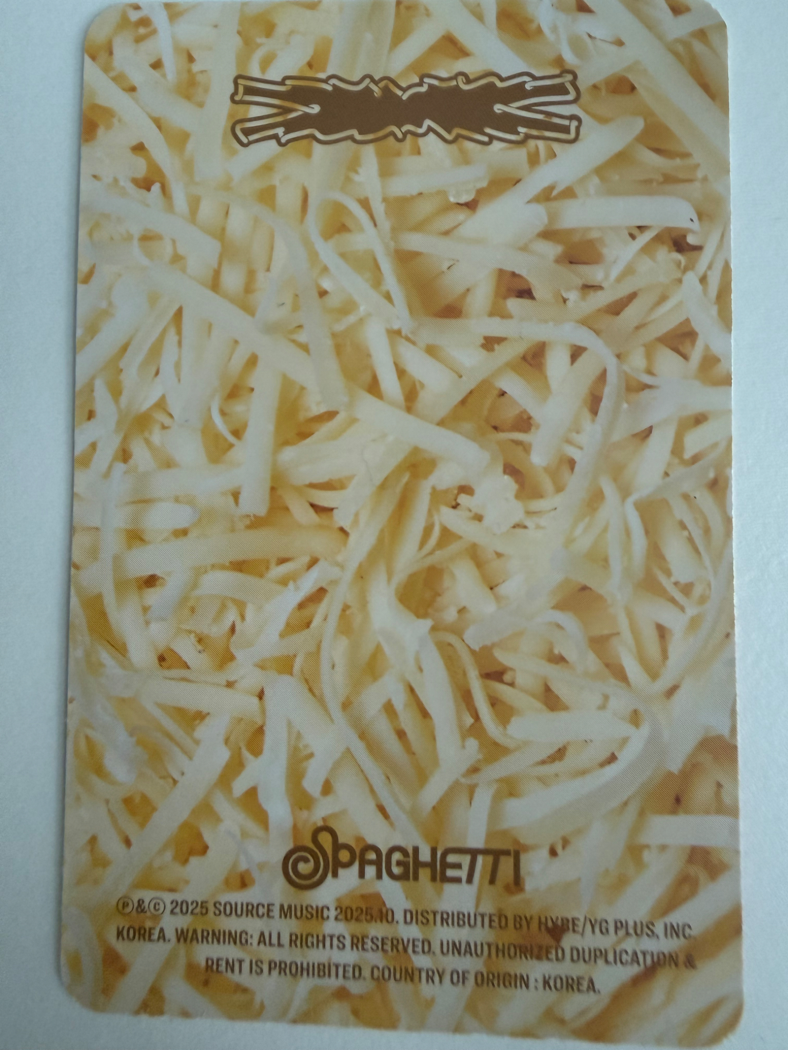 LE SSERAFIM Huh Yunjin LE SSERAFIM - Huh Yunjin - SPAGHETTI Album album photocard Knocking Basil ver. listing photo 2