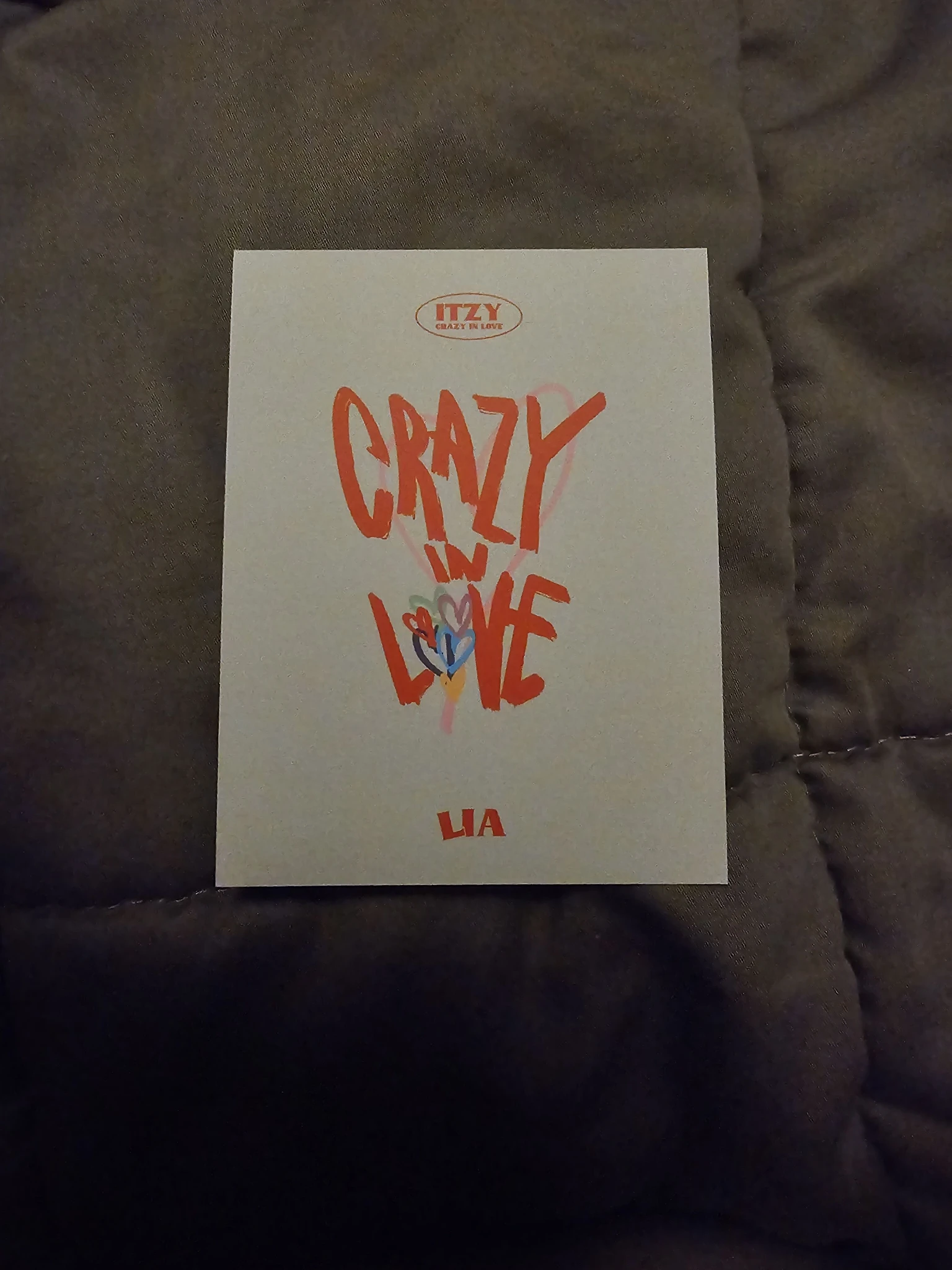 ITZY Lia ITZY - Lia - Crazy in Love Album large polaroid polaroid set polaroid listing photo 2