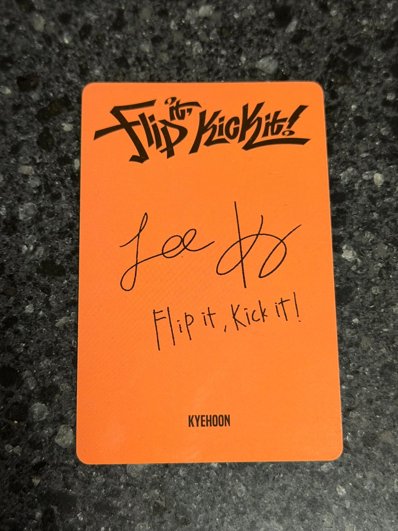 KickFlip Kyehoon KickFlip - Kyehoon - Flip It, Kick It! Album album photocard umm great version listing photo 2