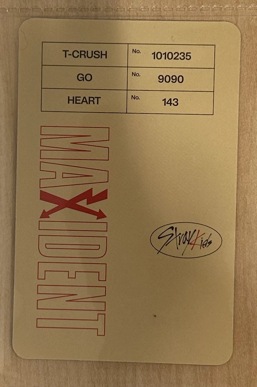 Stray Kids Seungmin Stray Kids - Seungmin - Maxident Album album photocard paper case version listing photo 2