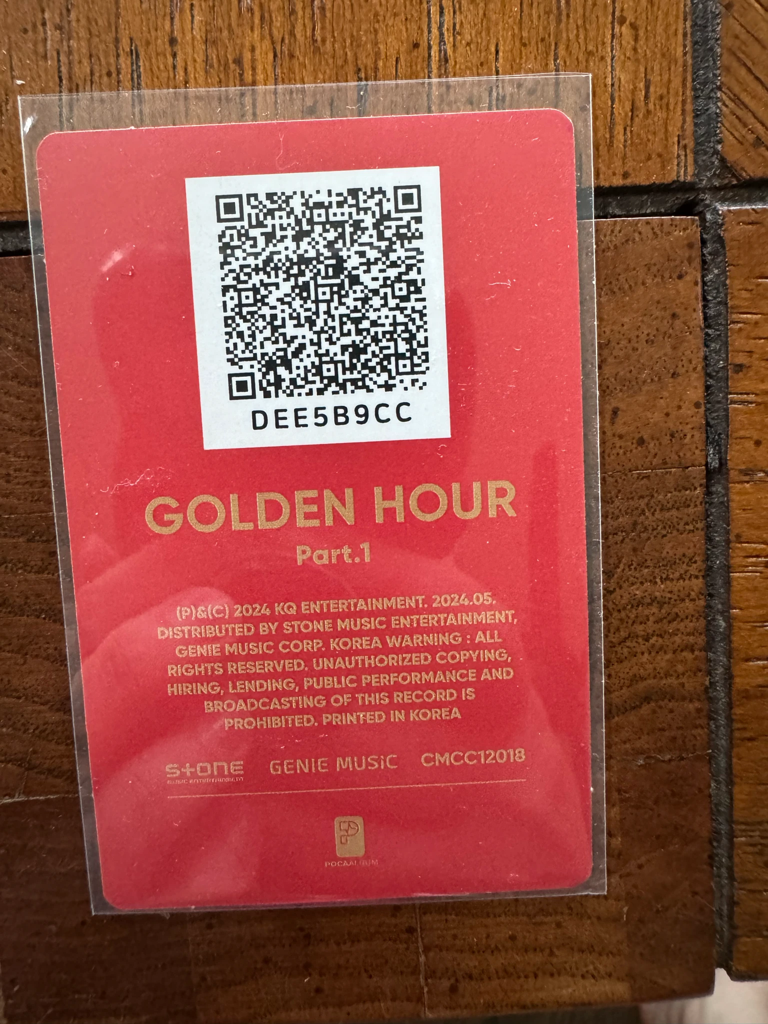 ATEEZ Mingi ATEEZ - Mingi - Golden Hour : Part.1 Album poca album qr card listing photo 2
