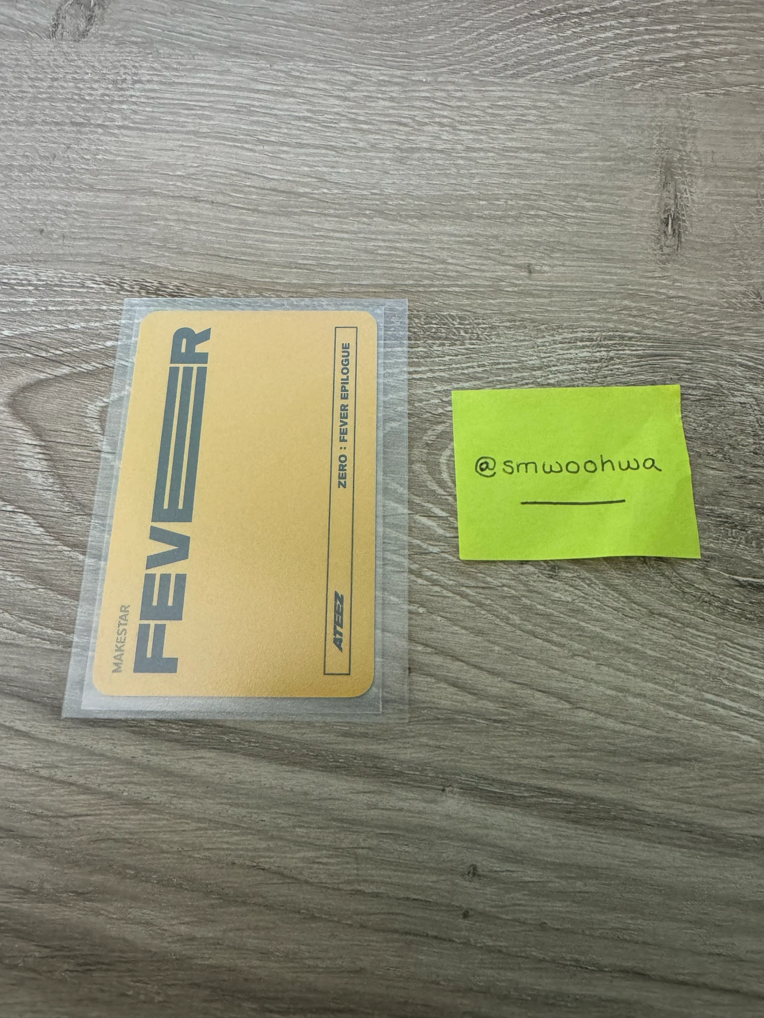 ATEEZ Yeosang ATEEZ - Yeosang - ZERO : FEVER EPILOGUE Album pob (pre-order benefit) makestar round 3 listing photo 2