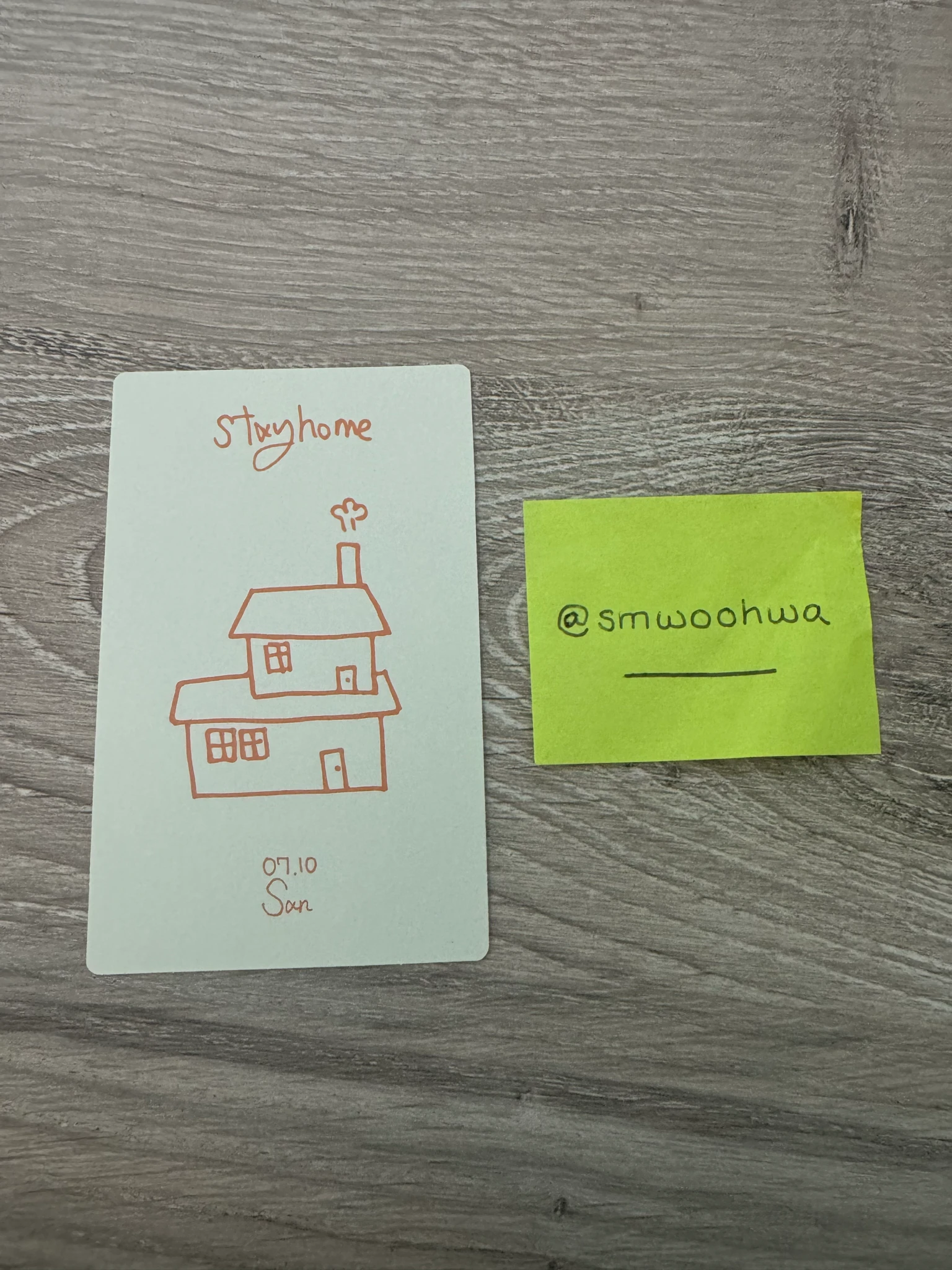 ATEEZ San ATEEZ - San - 2021 Stay Home Birthday MD Other merch photocard listing photo 2