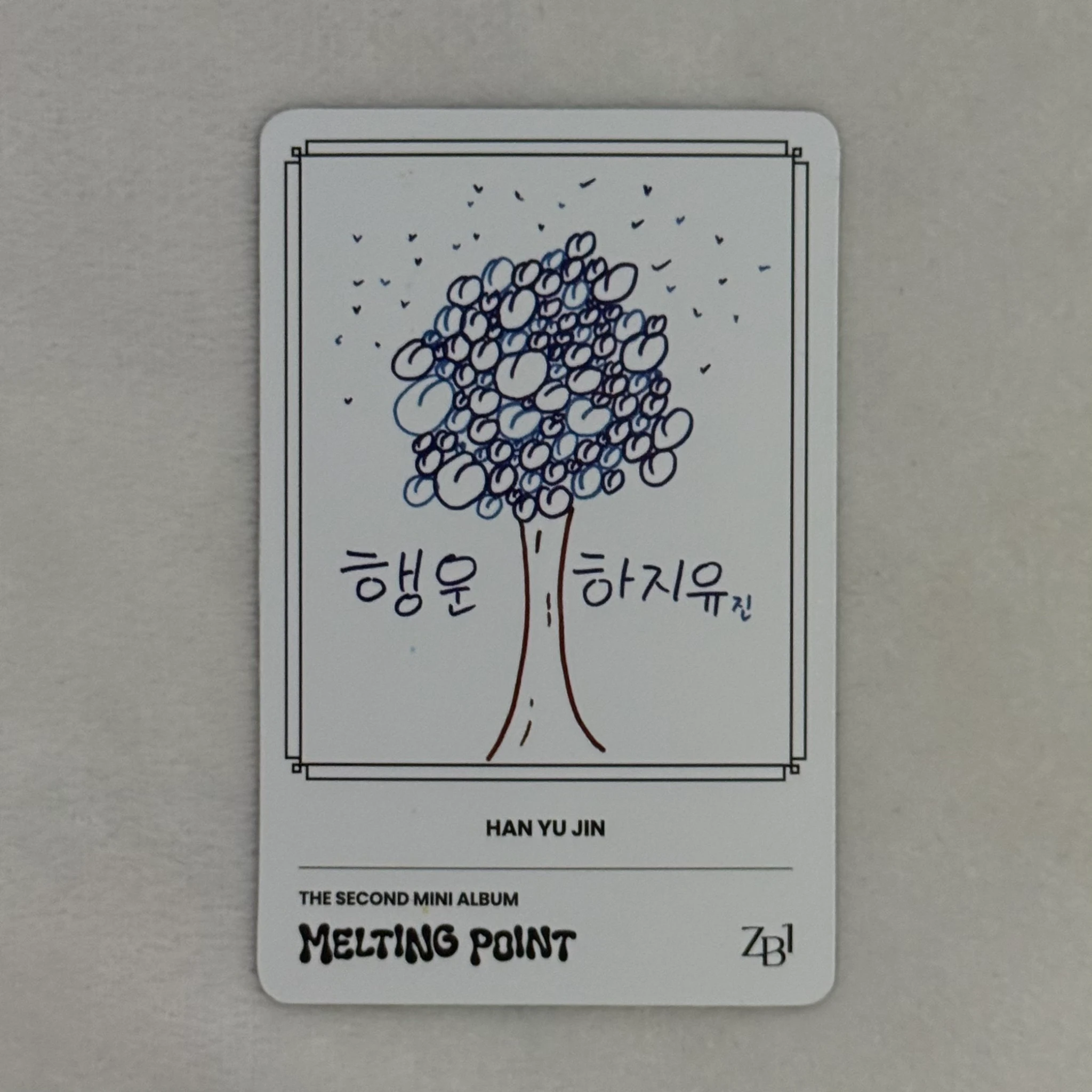ZEROBASEONE Yujin ZEROBASEONE - Yujin - Melting Point Album album photocard loyalty version listing photo 2