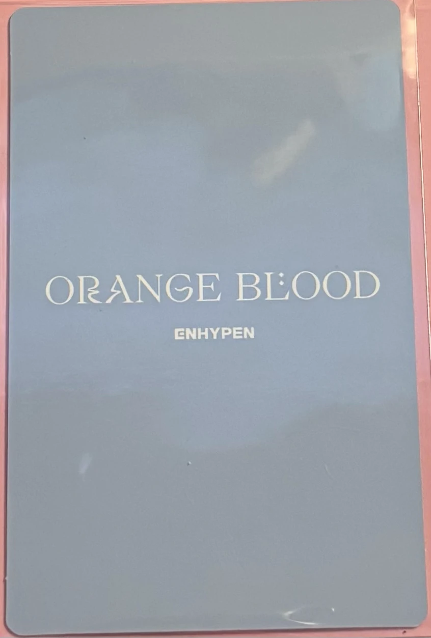 ENHYPEN Jake ENHYPEN - Jake - ORANGE BLOOD Album engene version korean album album photocard listing photo 2