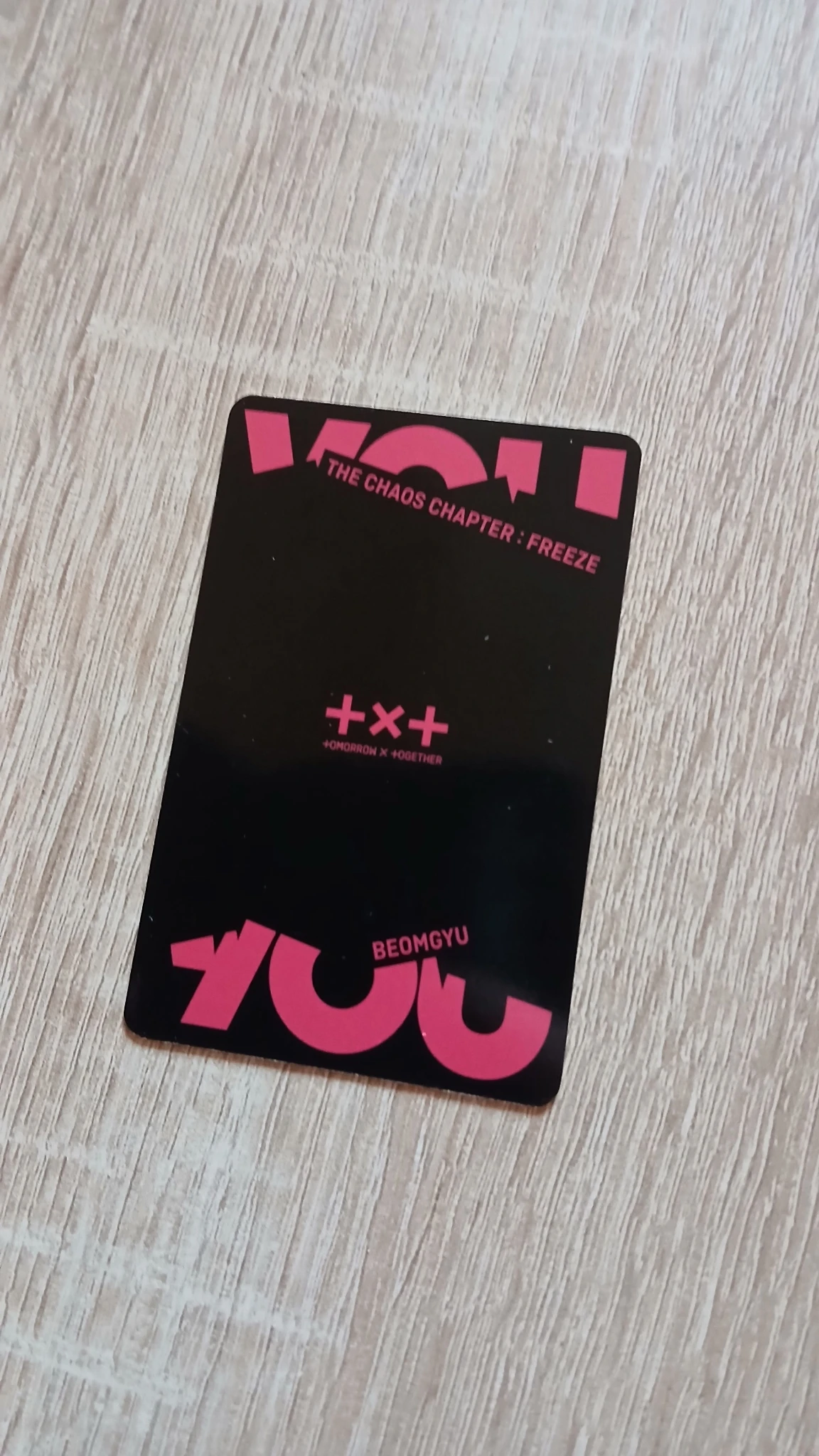 TOMORROW X TOGETHER Beomgyu TOMORROW X TOGETHER - Beomgyu - The Chaos Chapter: FREEZE Album album photocard you ver listing photo 2