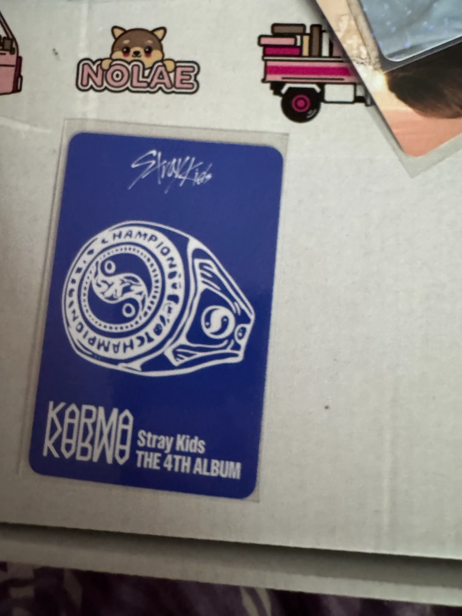 Stray Kids I.N Stray Kids - I.N - KARMA Album album photocard accordion version first press only listing photo 2