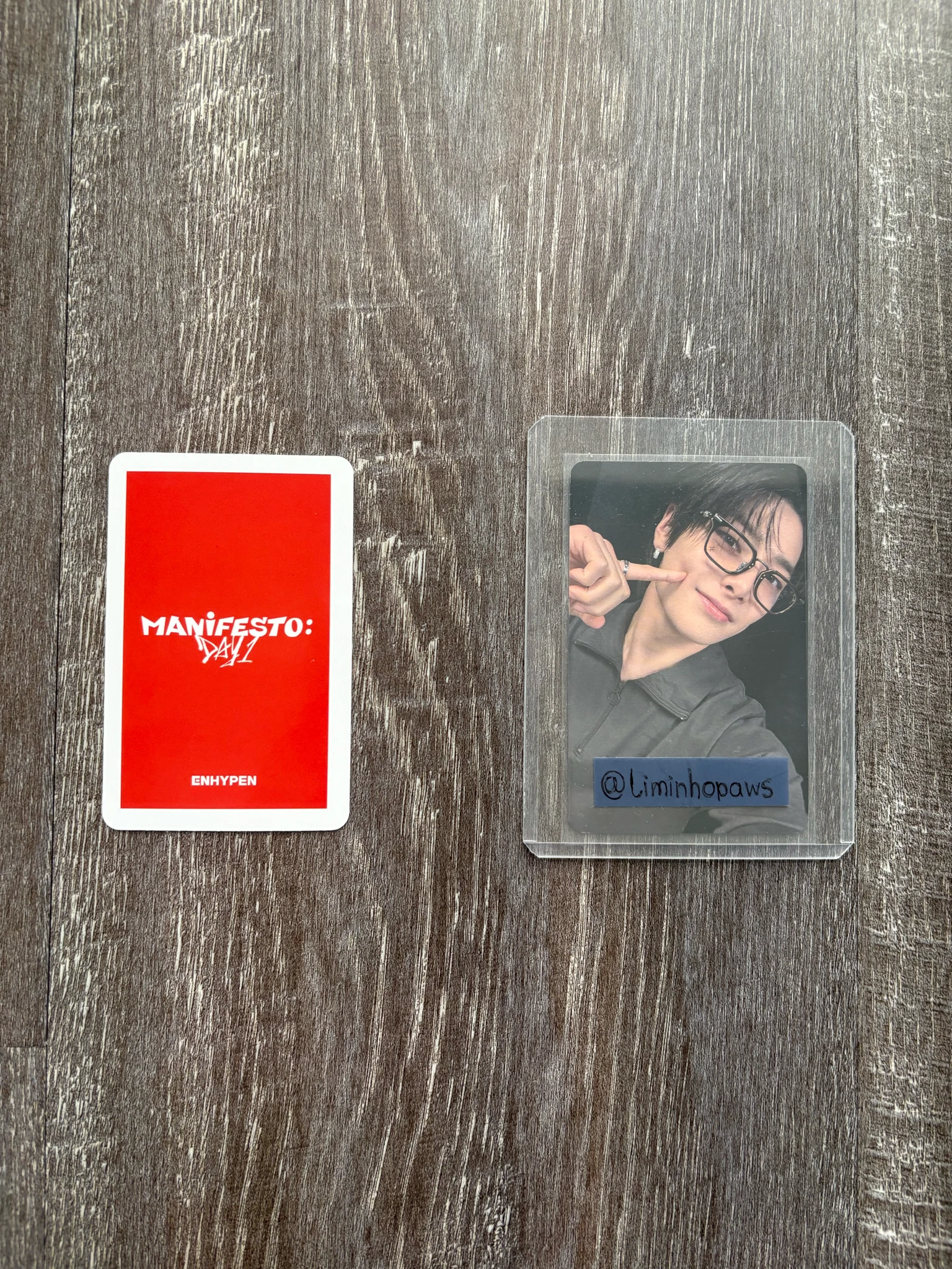 ENHYPEN Sunghoon ENHYPEN - Sunghoon - MANIFESTO: DAY 1 Album pre-order benefit (pob) synnara listing photo 2