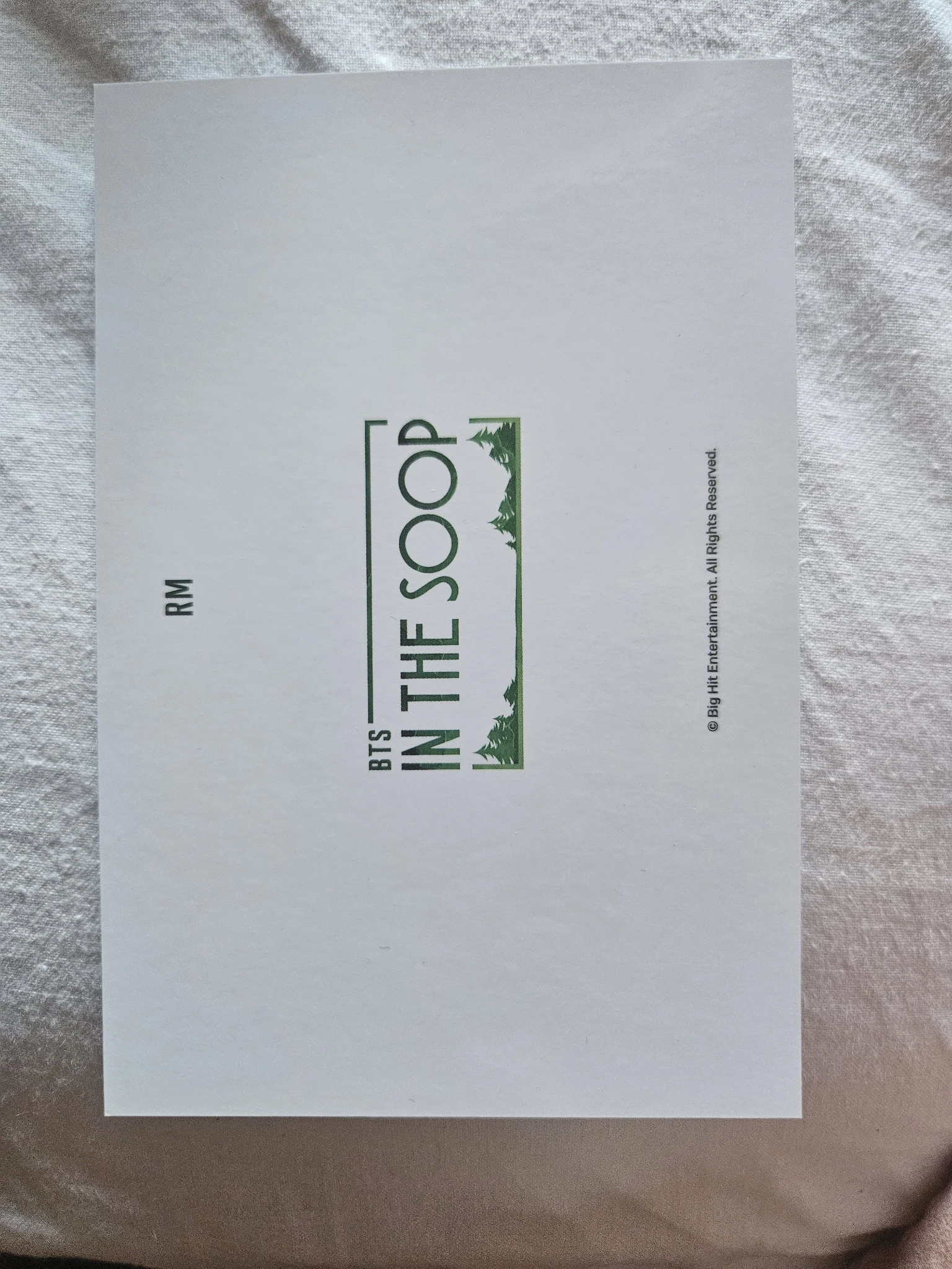 BTS RM BTS - RM - In The Soop Other postcard set merch listing photo 2