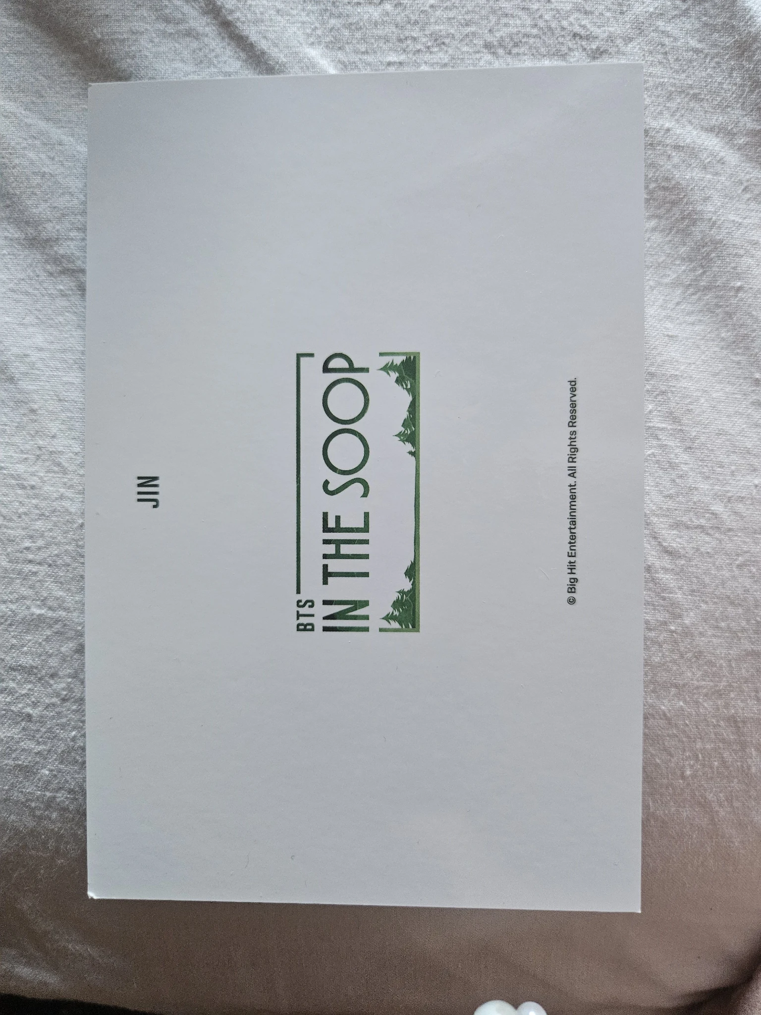 BTS Jin BTS - Jin - In The Soop Other postcard set merch listing photo 2