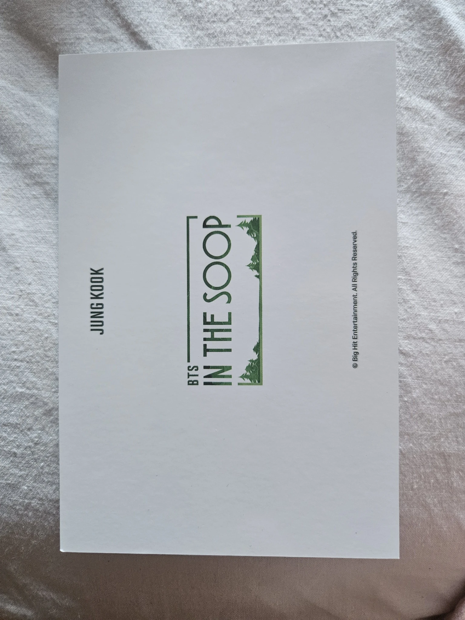 BTS Jungkook BTS - Jungkook - In The Soop Other postcard set merch listing photo 2