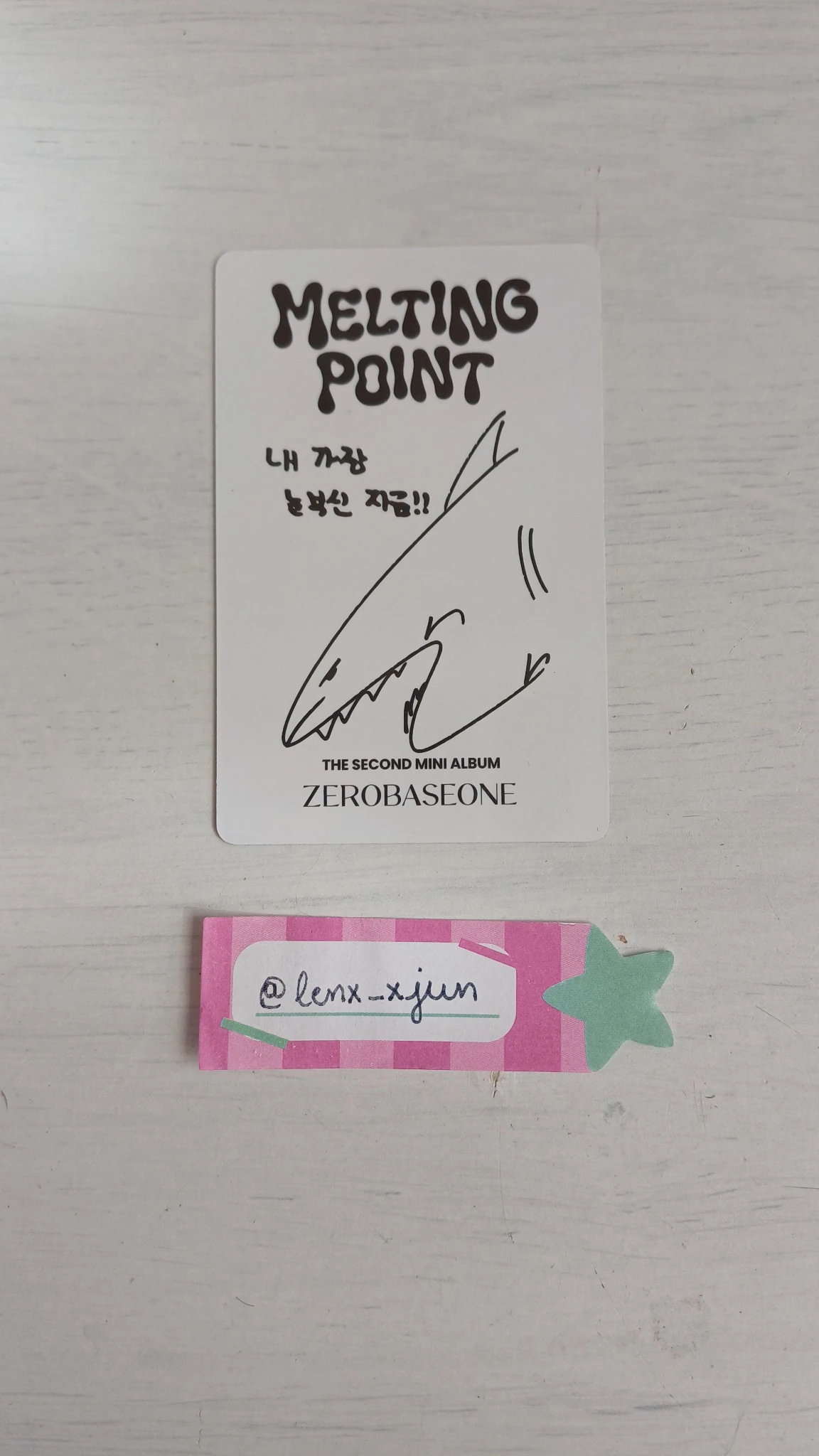 ZEROBASEONE Taerae ZEROBASEONE - Taerae - Melting Point Album album photocard B version mystery version listing photo 2