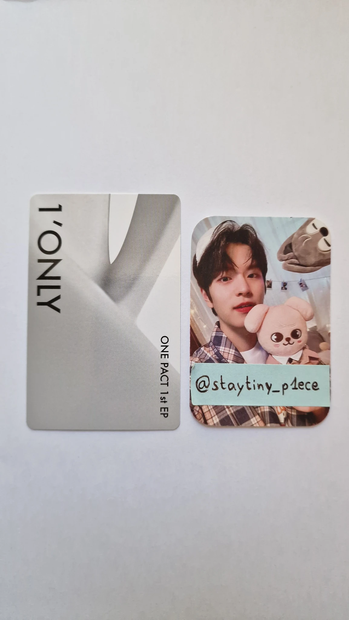 ONE PACT ONE PACT - Seongmin & TAG - 1’ONLY Album album photocard sane version listing photo 2