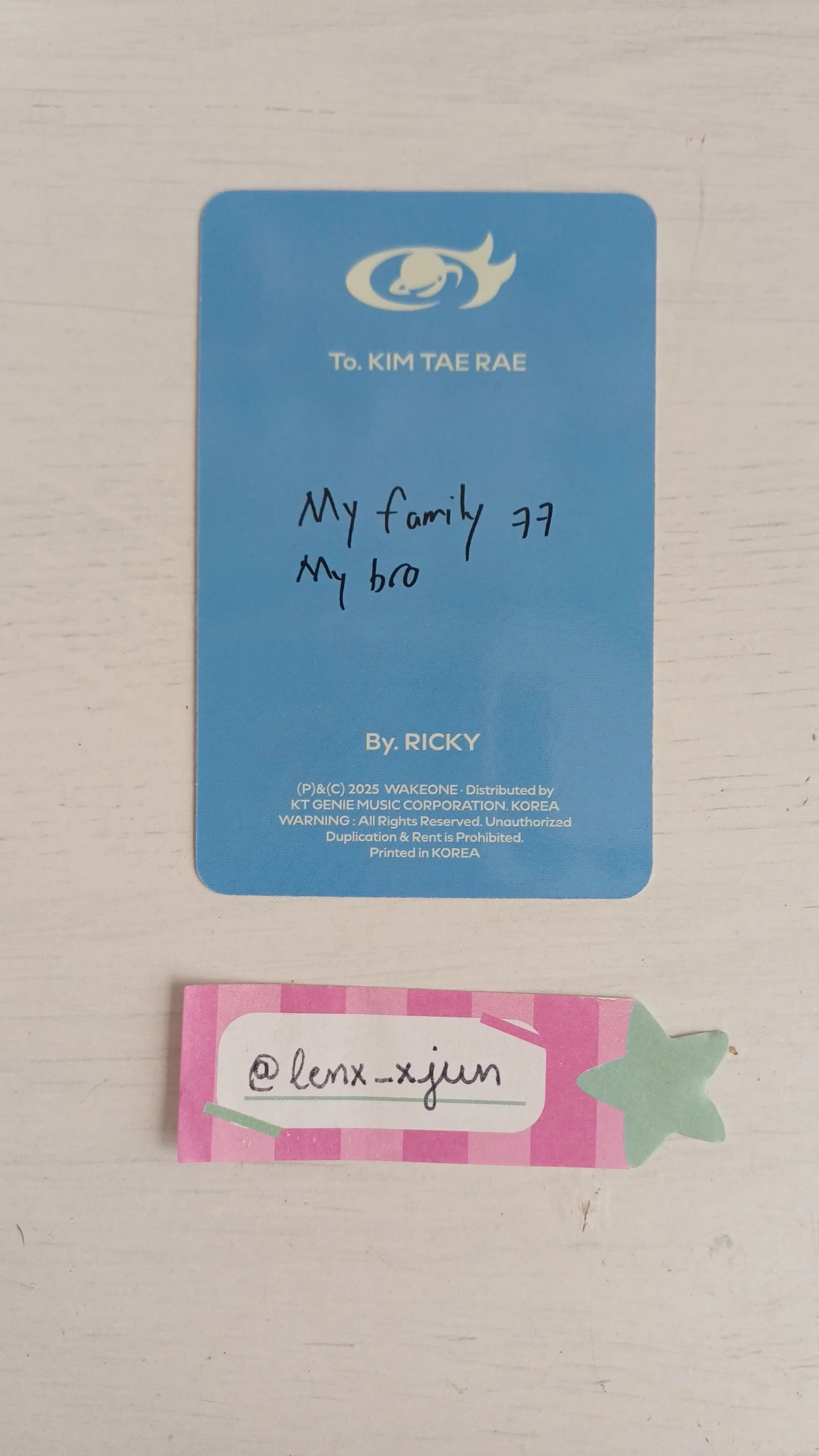 ZEROBASEONE Taerae ZEROBASEONE - Taerae - NEVER SAY NEVER Album album photocard ordinary version D version listing photo 2