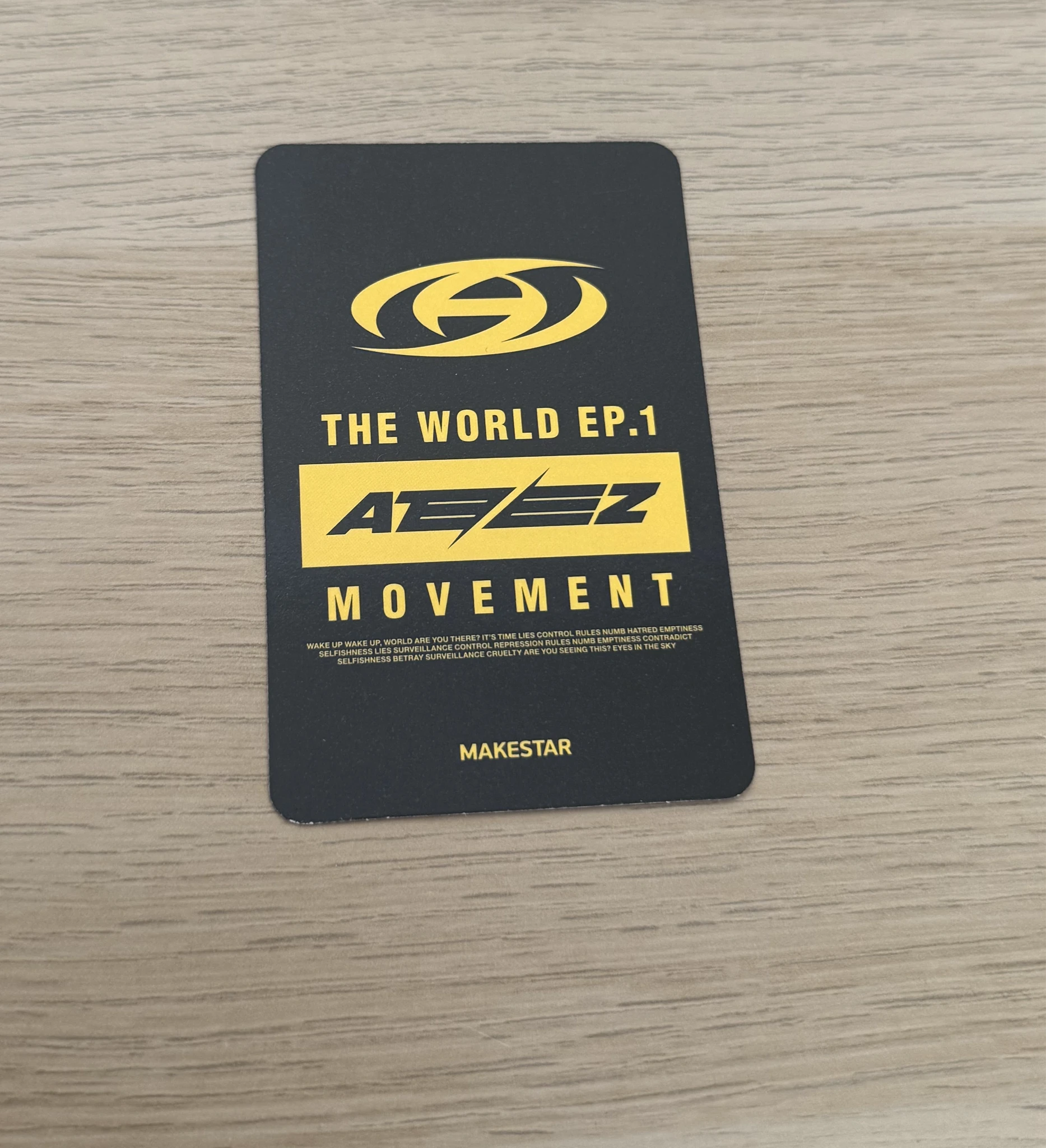 ATEEZ Yunho ATEEZ - Yunho - THE WORLD EP.1 : MOVEMENT Album makestar fansign round 2 listing photo 2