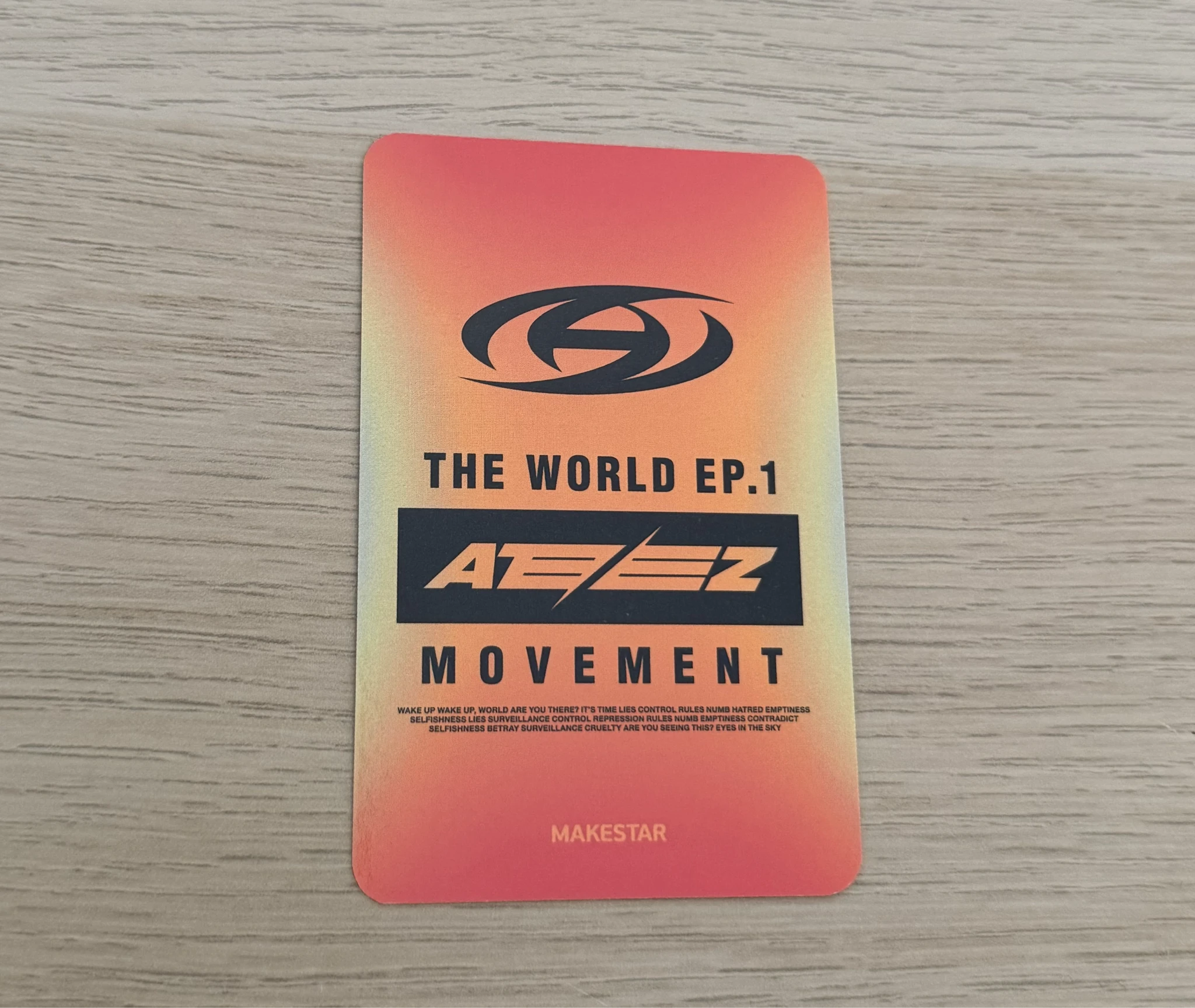 ATEEZ Yunho ATEEZ - Yunho - THE WORLD EP.1 : MOVEMENT Album offline fansign makestar round 2 listing photo 2