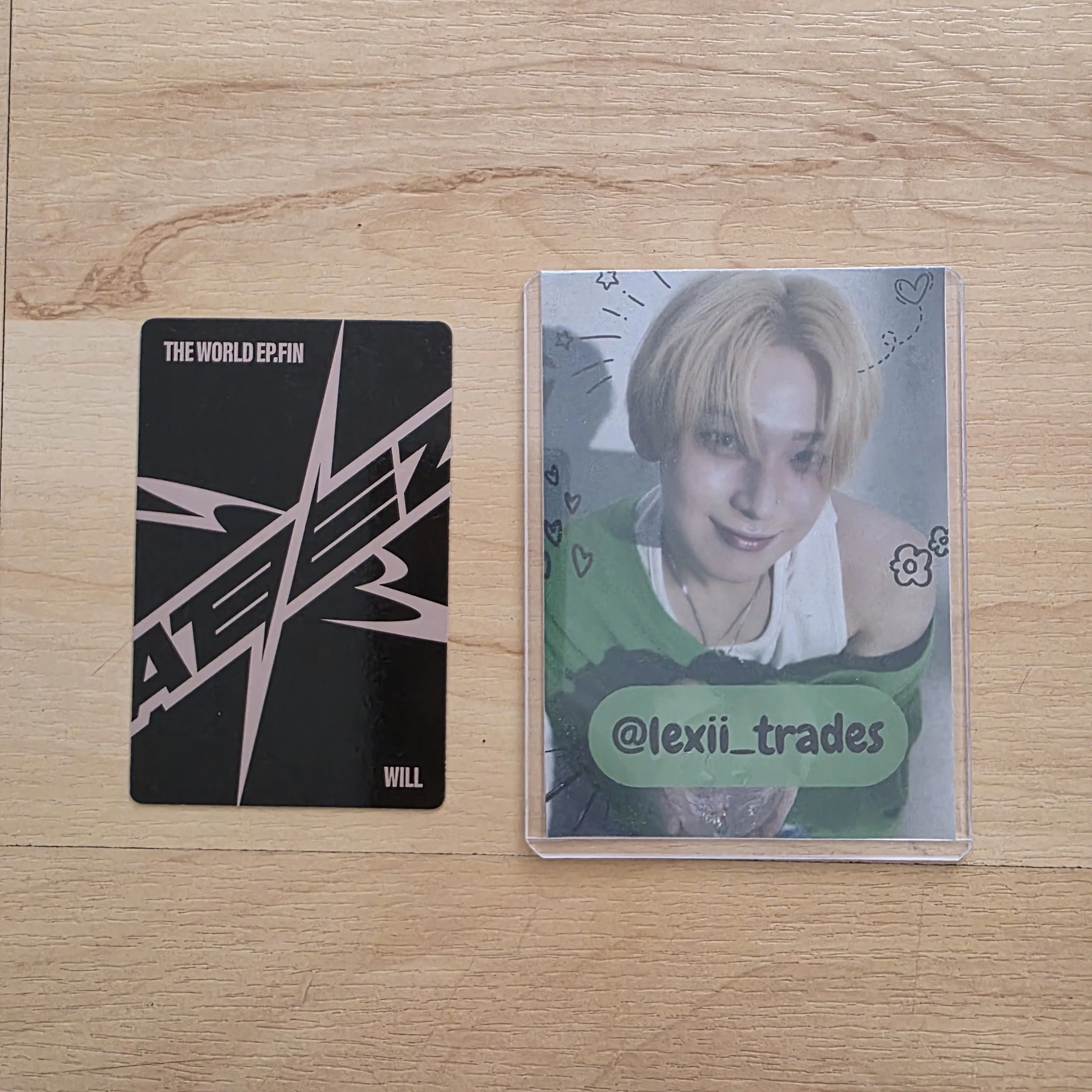 ATEEZ Hongjoong ATEEZ - Hongjoong - THE WORLD EP.FIN: WILL Album A version version 1 album photocard listing photo 2