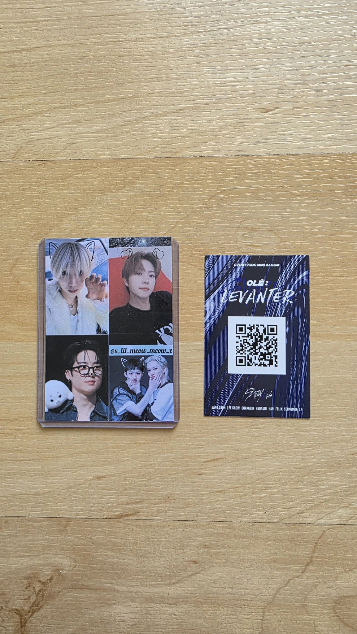 Stray Kids Bang Chan Stray Kids - Bang Chan - Clé: Levanter Album album photocard name ver. listing photo 2