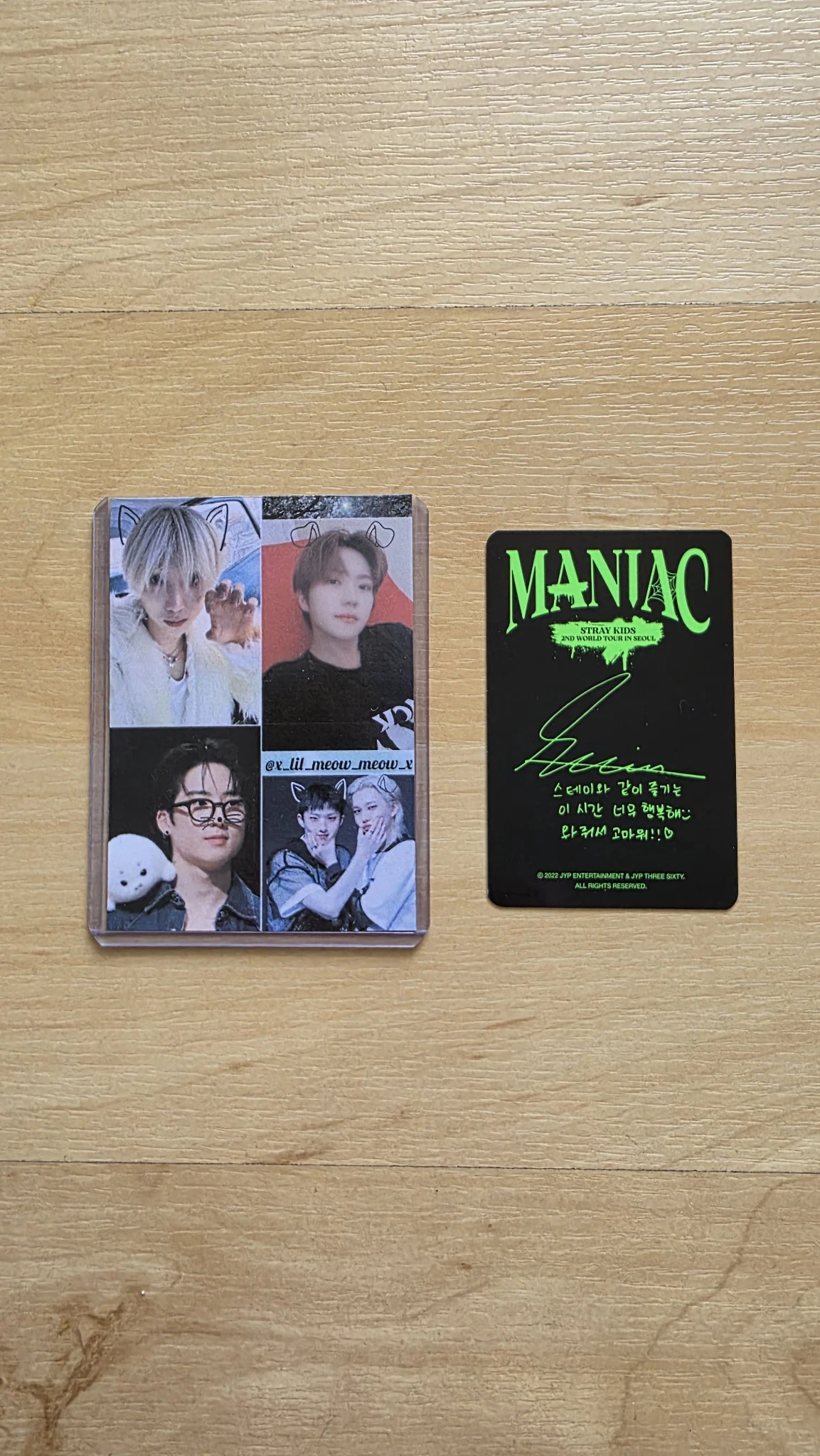 Stray Kids Seungmin Stray Kids - Seungmin - Maniac World Tour Event merch photocard random photocard listing photo 2