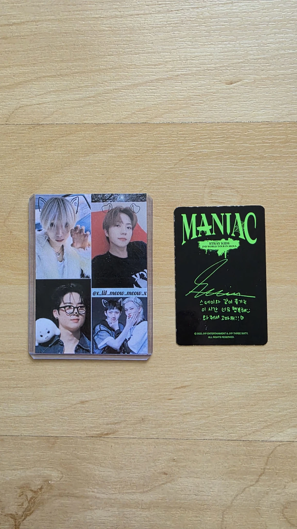 Stray Kids Seungmin Stray Kids - Seungmin - Maniac World Tour Event merch photocard random photocard listing photo 2