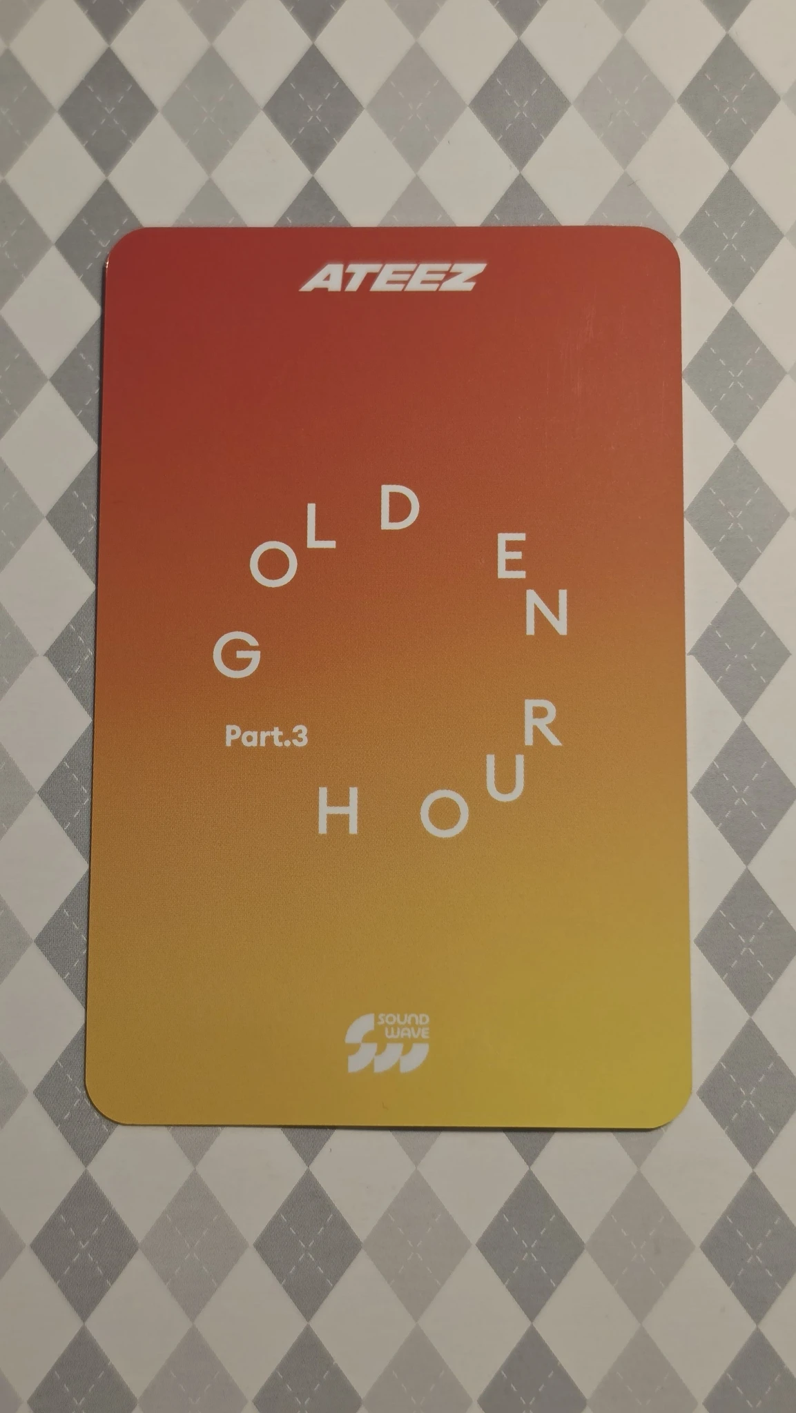 ATEEZ Wooyoung ATEEZ - Wooyoung - Golden Hour : Part.3 Album listing photo 2