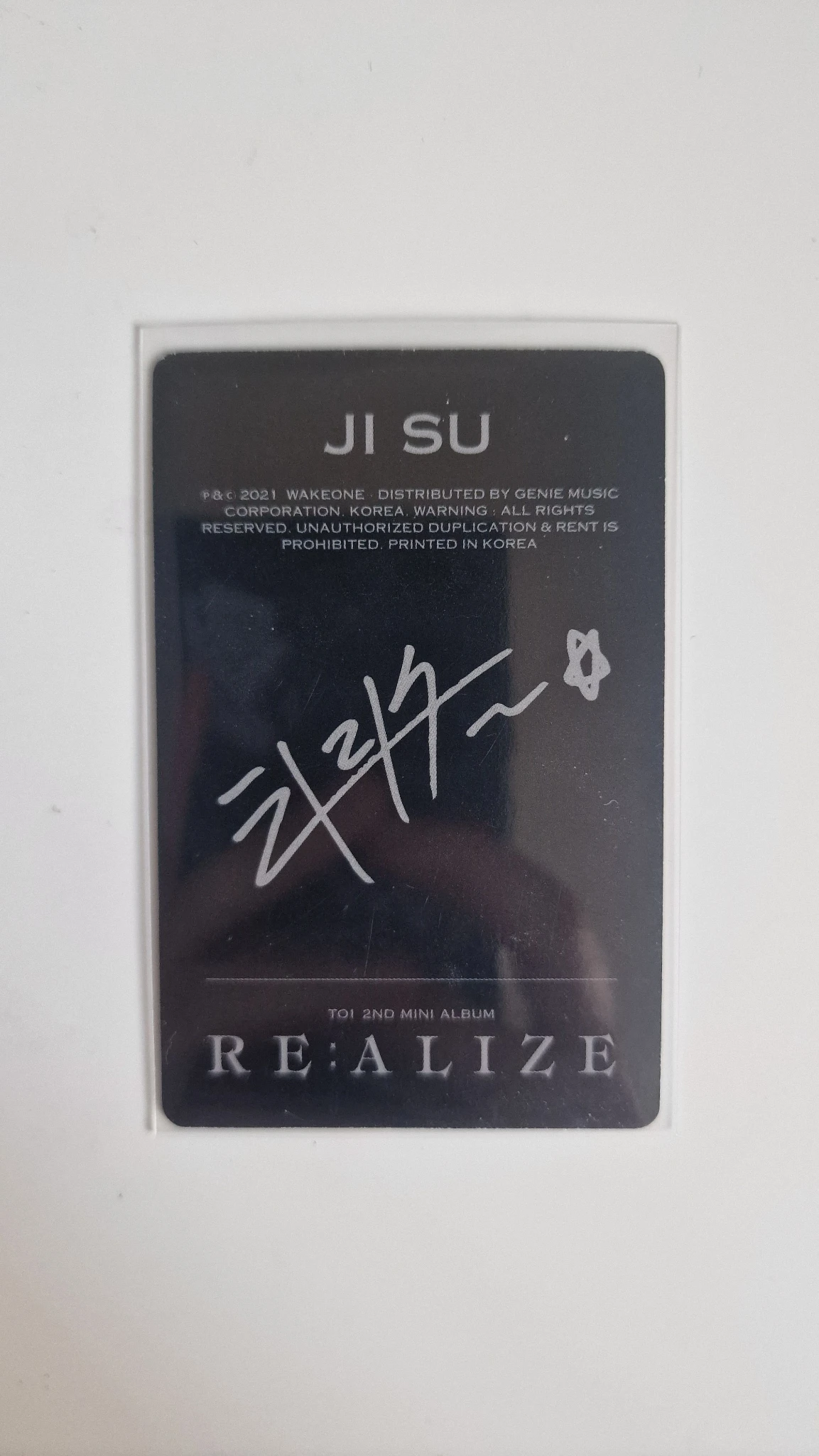 TO1 Jisu TO1 - Jisu - RE:ALIZE Album album photocard listing photo 2