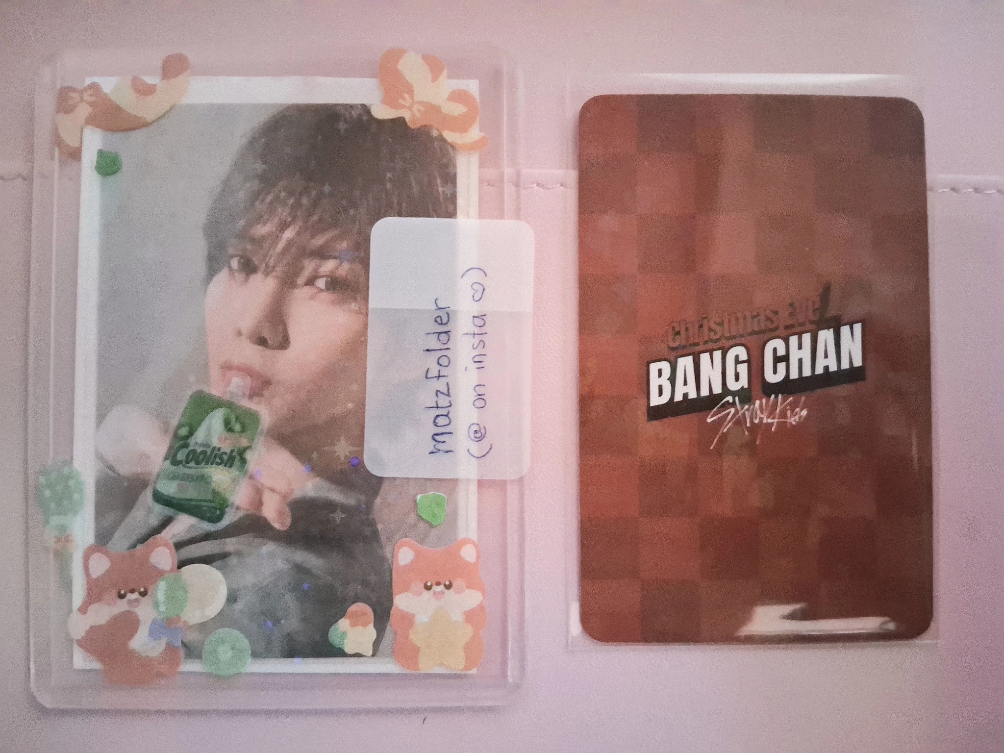 Stray Kids Bang Chan Stray Kids - Bang Chan - Christmas EveL Album album photocard glitter ver. glitter listing photo 2