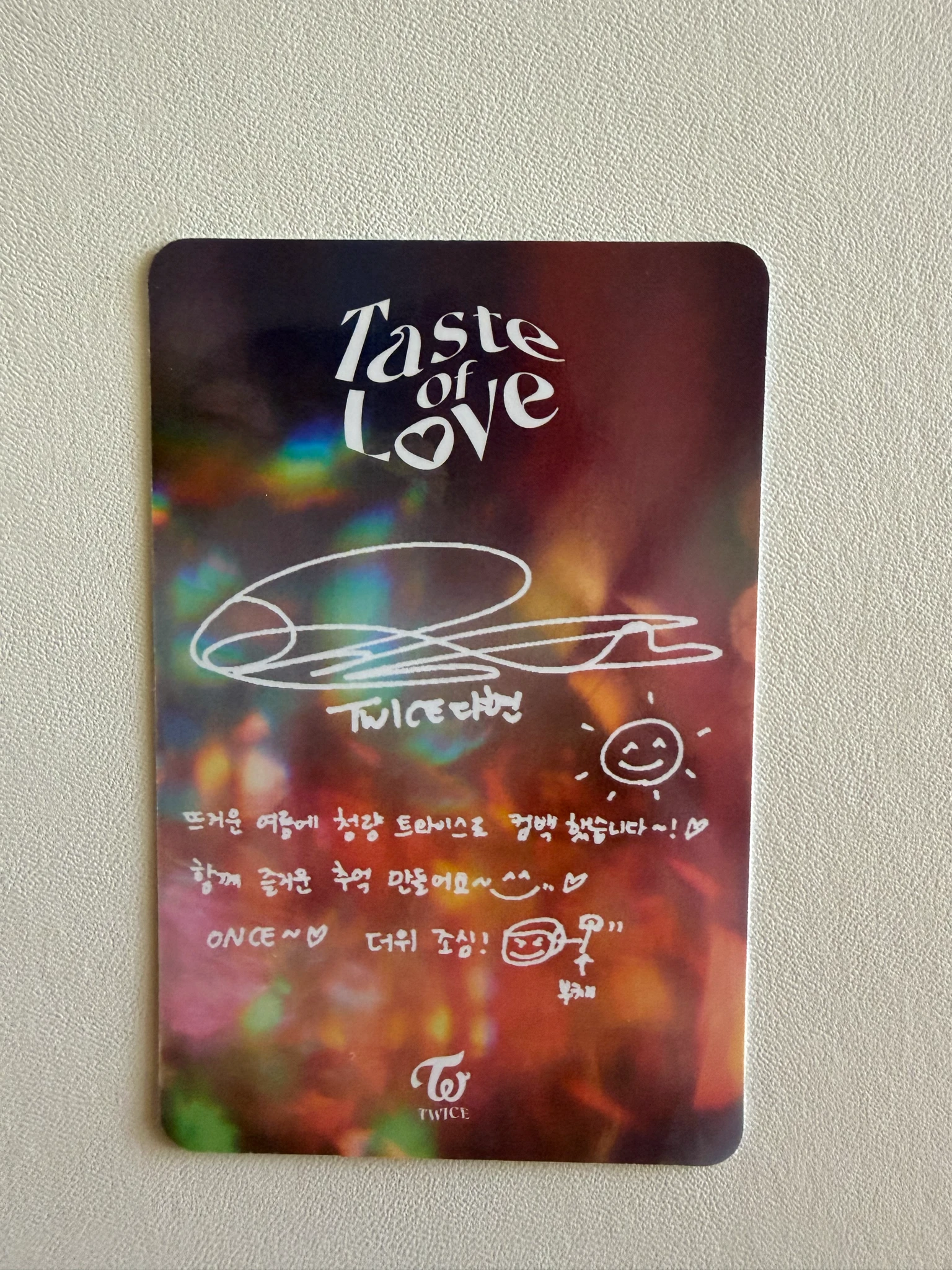 TWICE Dahyun TWICE - Dahyun - Taste of Love Album album photocard listing photo 2