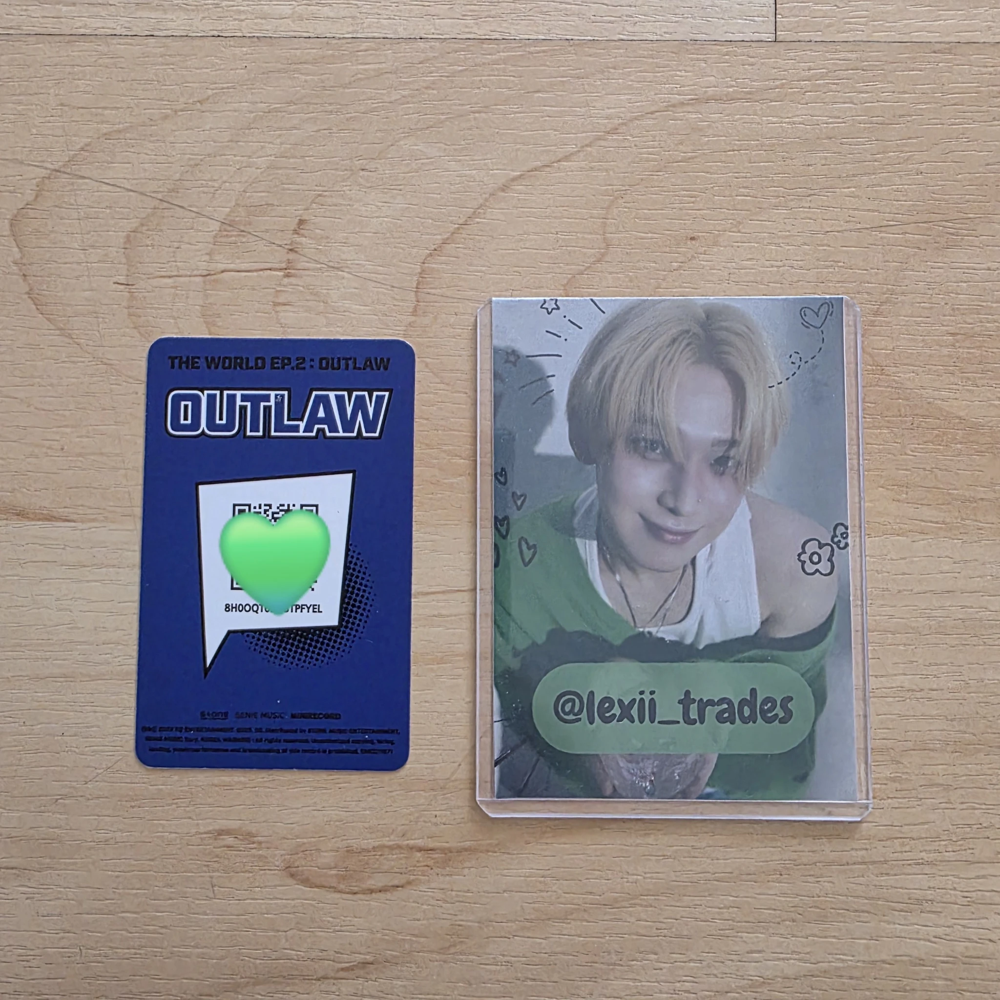 ATEEZ Yunho ATEEZ - Yunho - THE WORLD EP.2 : OUTLAW Album platform version qr card listing photo 2