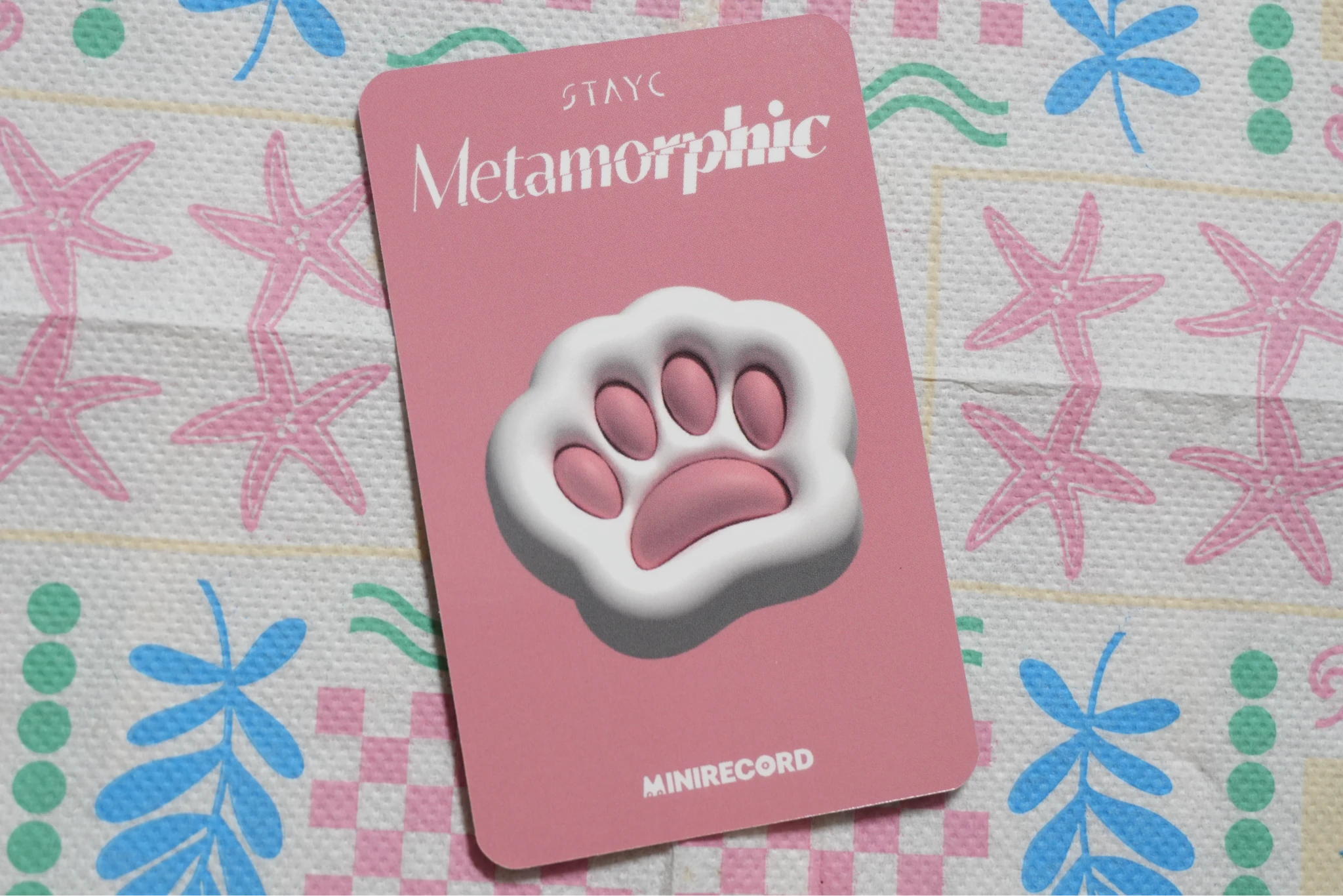 STAYC Sumin STAYC - Sumin - Metamorphic Album pob (pre-order benefit) minirecord shop round 2 listing photo 2