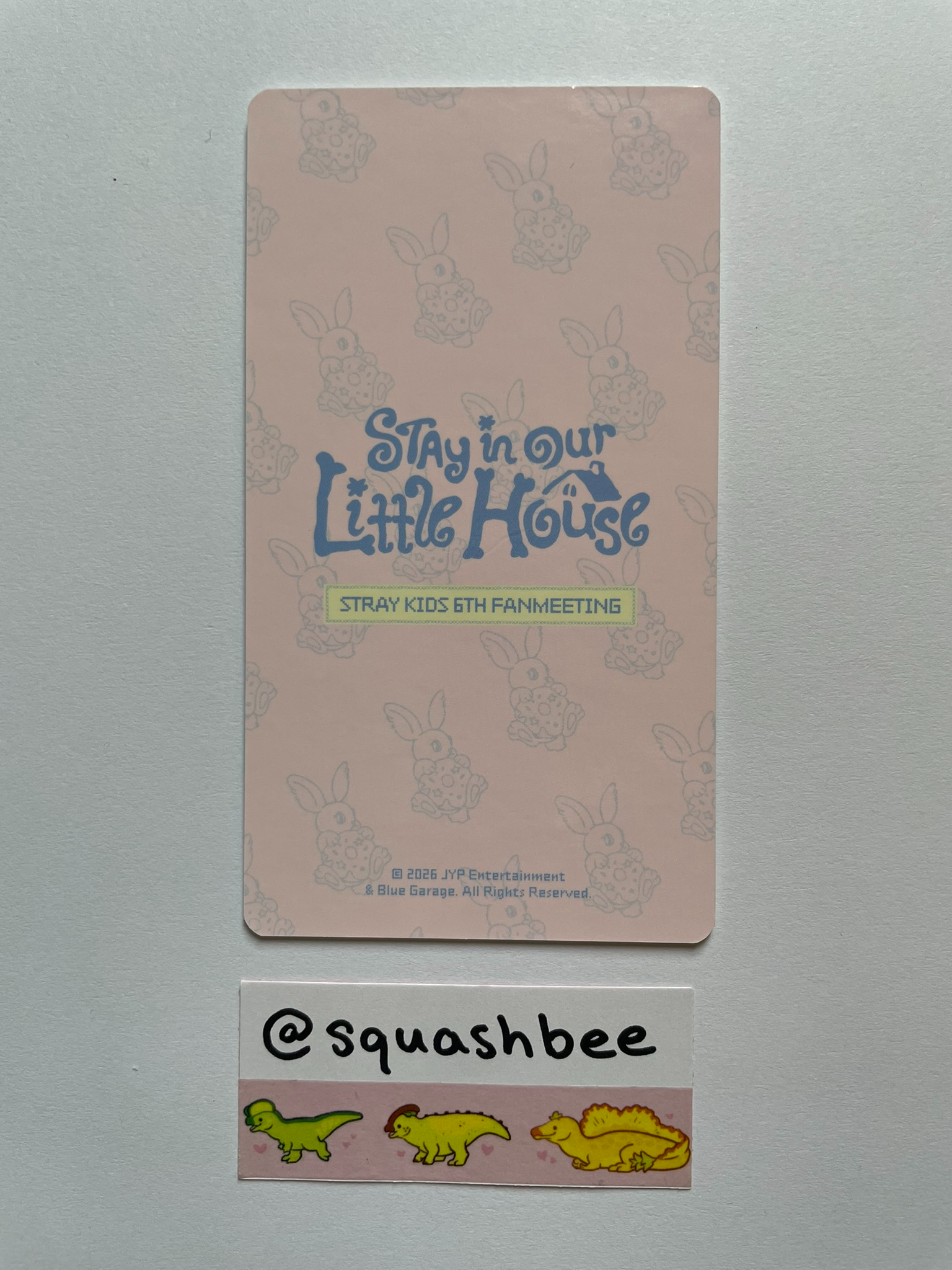 Stray Kids Changbin Stray Kids - Changbin - 6th Fanmeeting - STAY in Our Little House  Event trading card non-standard size merch listing photo 2