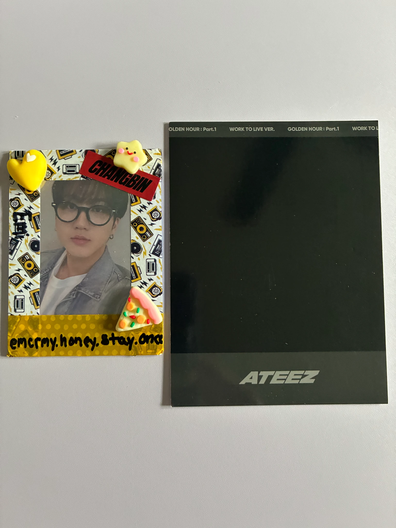ATEEZ Wooyoung ATEEZ - Wooyoung - Golden Hour : Part 1 Work to Live Ver. Other polaroid dvd inclusion listing photo 2