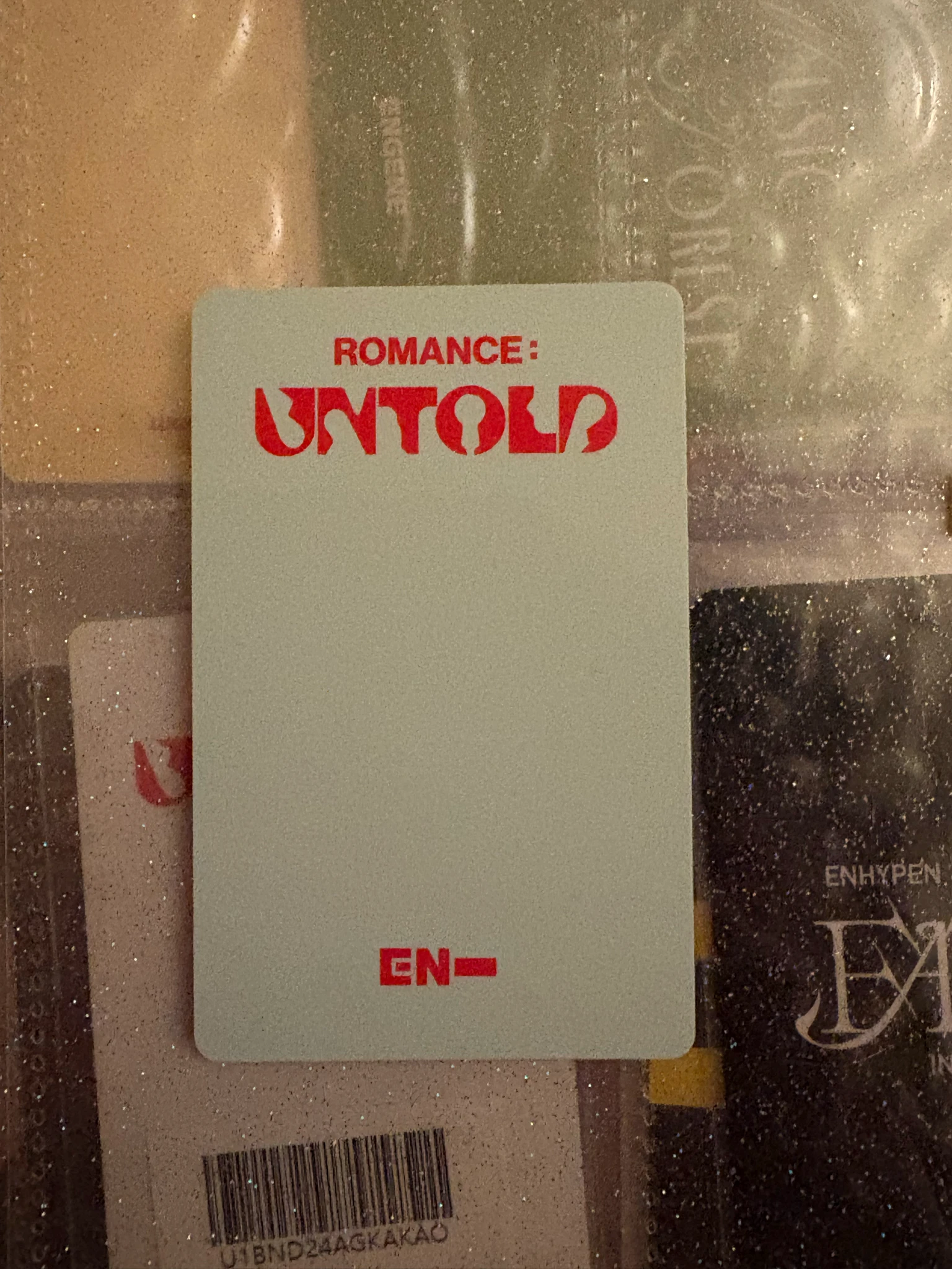 ENHYPEN Ni-ki ENHYPEN - Ni-ki - ROMANCE: UNTOLD Album yizhiyu (YZY) lucky draw round 3 listing photo 2
