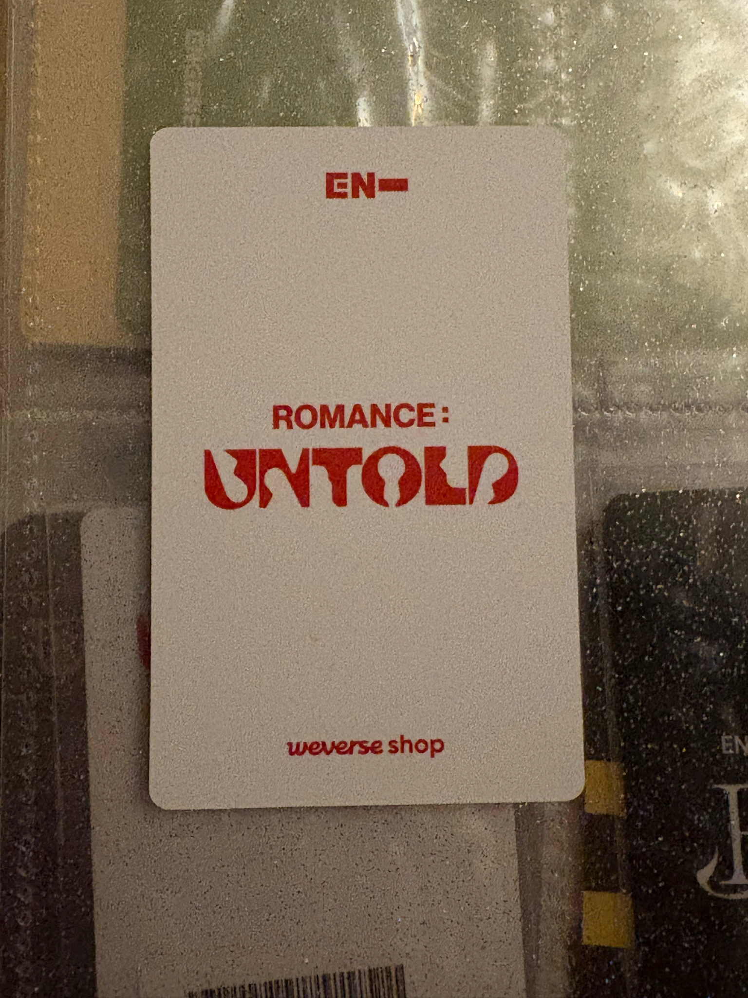 ENHYPEN Ni-ki ENHYPEN - Ni-ki - ROMANCE: UNTOLD Album weverse shop global (wvg) pre-order benefit (pob) standard version listing photo 2