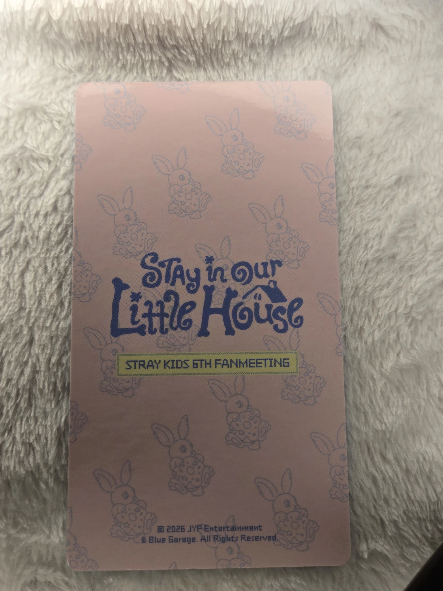 Stray Kids Changbin Stray Kids - Changbin - 6th Fanmeeting - STAY in Our Little House  Event trading card non-standard size merch listing photo 2