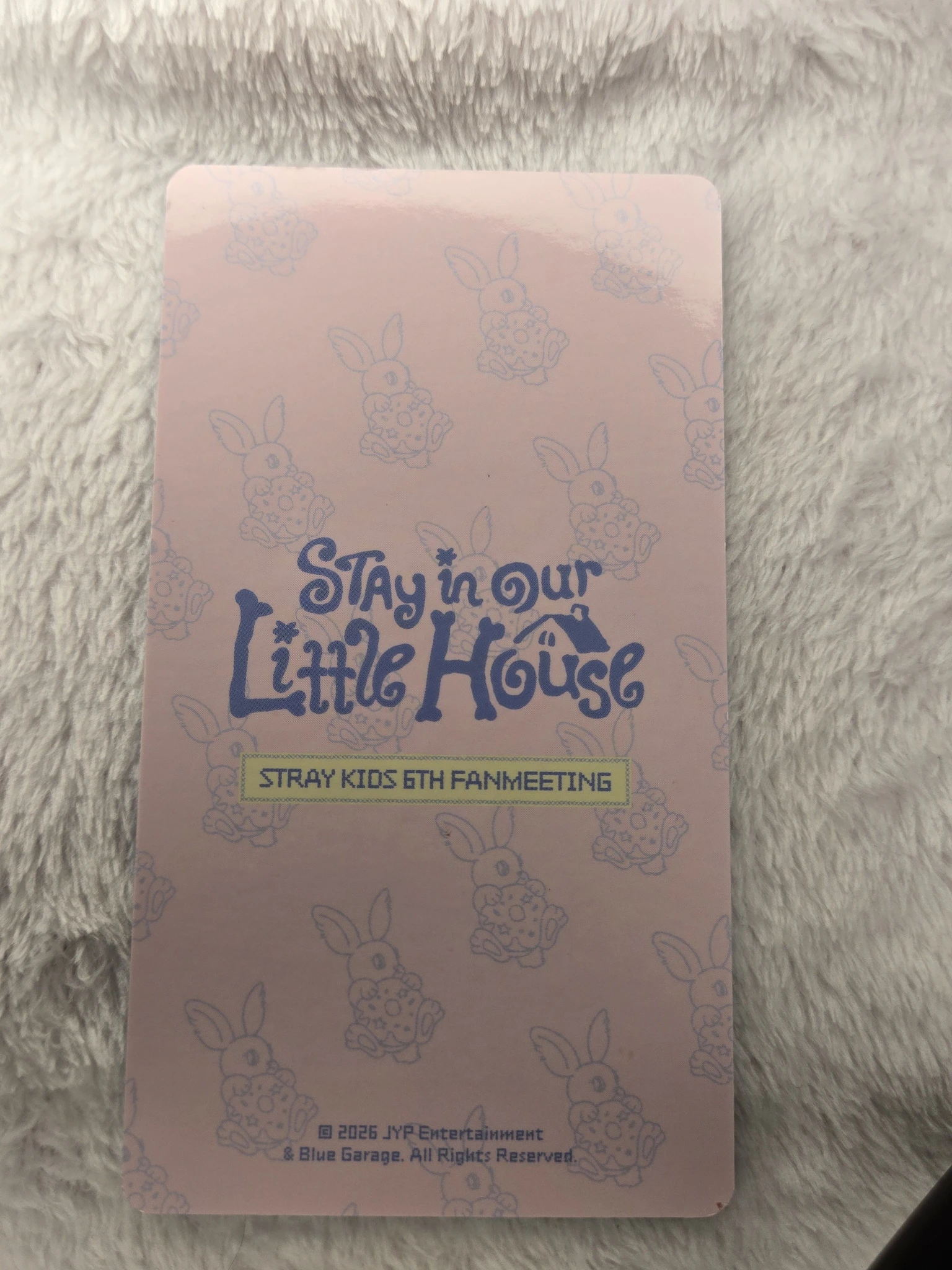 Stray Kids I.N Stray Kids - I.N - 6th Fanmeeting - STAY in Our Little House  Event trading card non-standard size merch listing photo 2