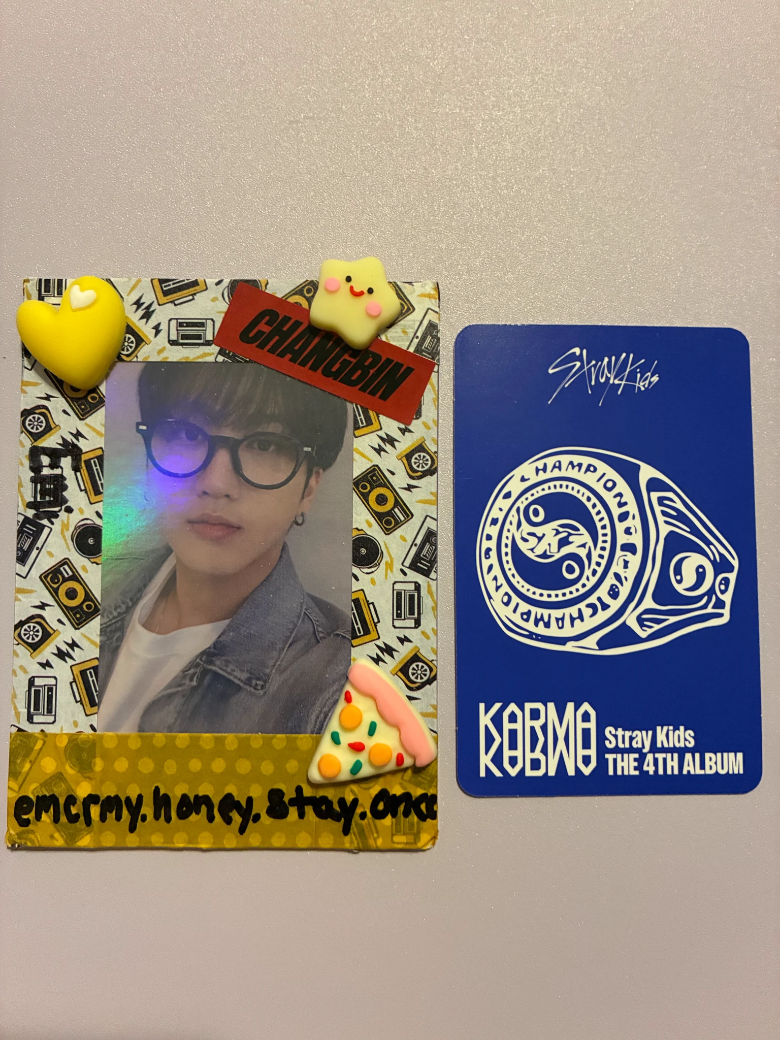 Stray Kids Hyunjin Stray Kids - Hyunjin - KARMA Album album photocard accordion version first press only listing photo 2