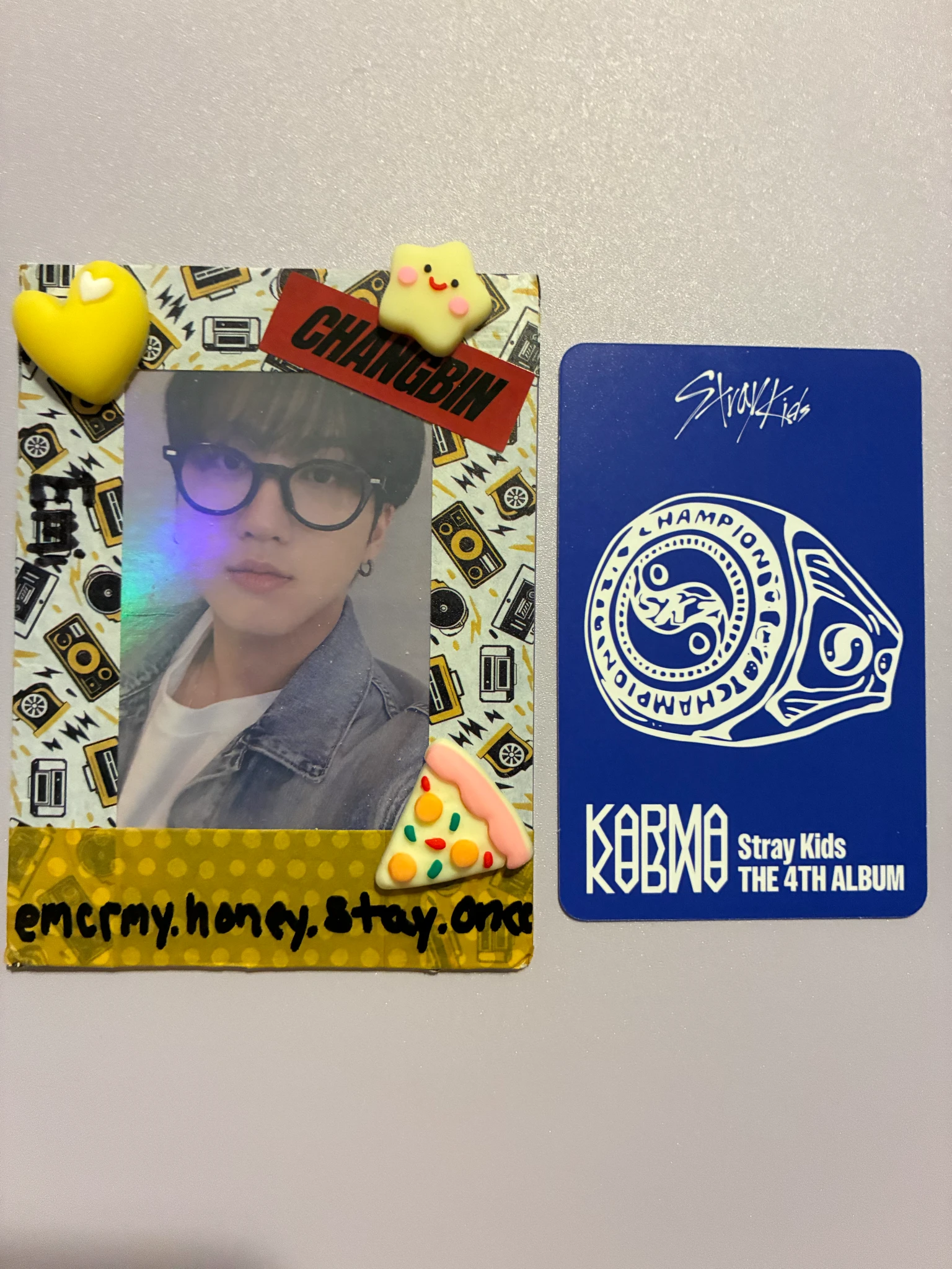 Stray Kids Hyunjin Stray Kids - Hyunjin - KARMA Album album photocard accordion version first press only listing photo 2