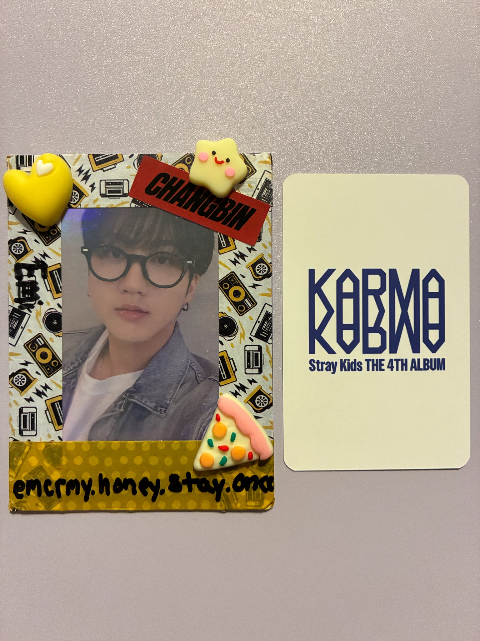 Stray Kids Seungmin Stray Kids - Seungmin - KARMA Album pre-order benefit (pob) blue dream media listing photo 2