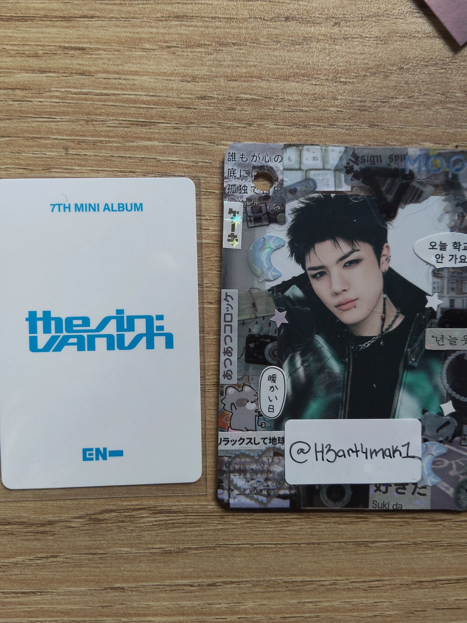 ENHYPEN Sunghoon ENHYPEN - Sunghoon - THE SIN: VANISH Album video call (fancall) withfans / yizhiyu (yzy) round 6 listing photo 2
