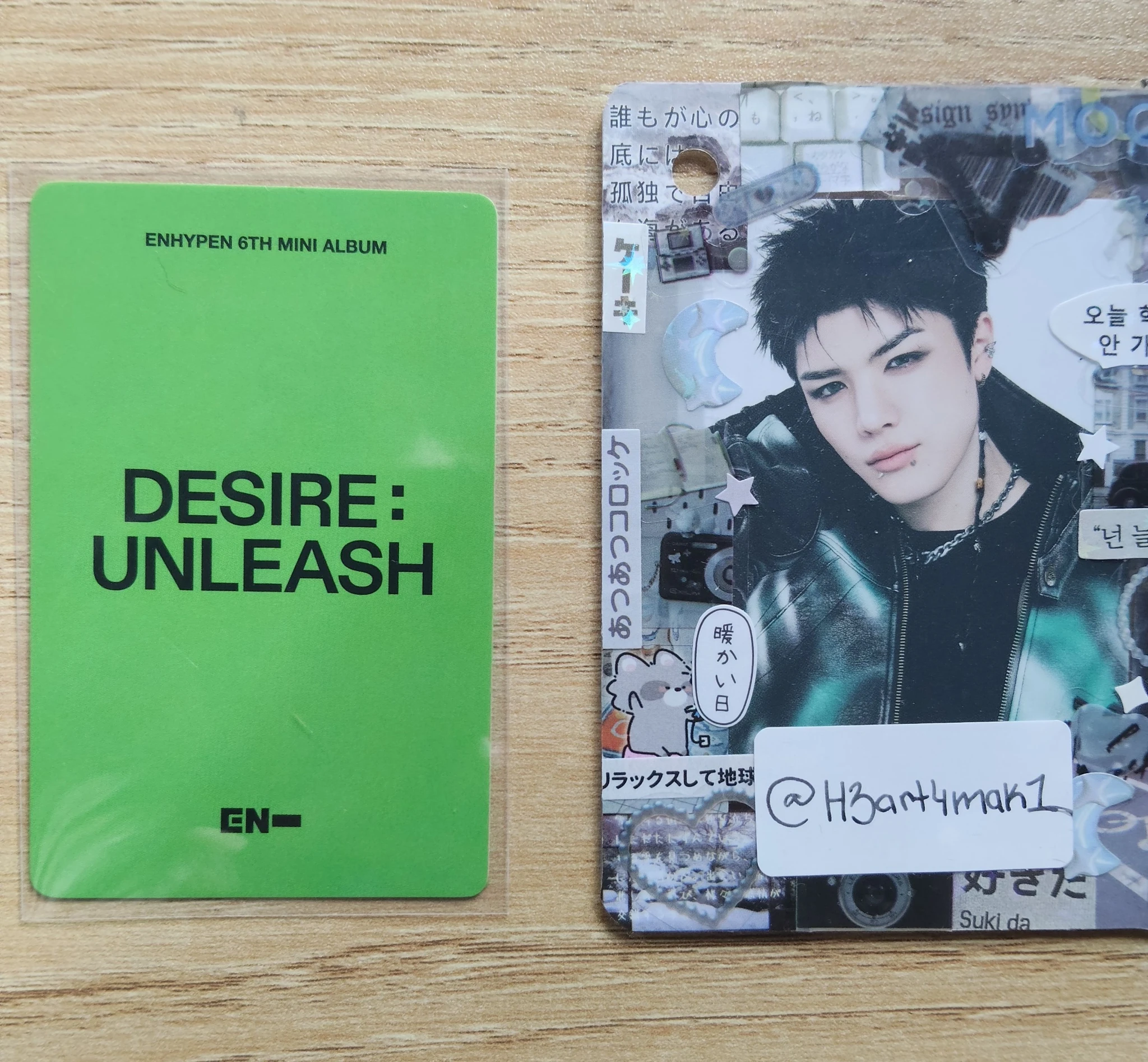 ENHYPEN Jake ENHYPEN - Jake - DESIRE: UNLEASH Album yizhiyu (yzy) video call (fancall) round 4 listing photo 2