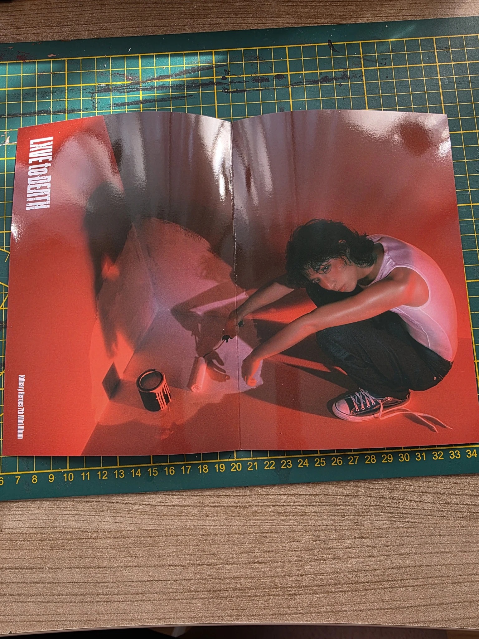 Xdinary Heroes Jun Han Xdinary Heroes - Jun Han - LXVE TO DEATH Album pob (pre-order benefit) mini folded poster love sick version listing photo 2