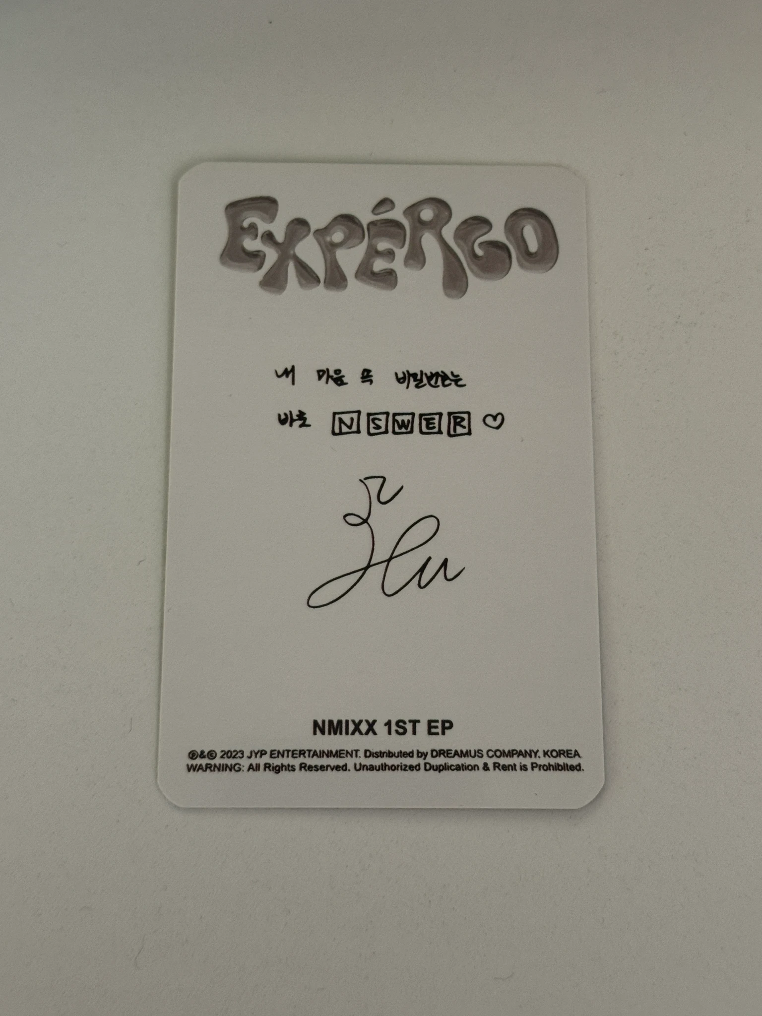 NMIXX Haewon NMIXX - Haewon - Expérgo Album album photocard standard version A version listing photo 2