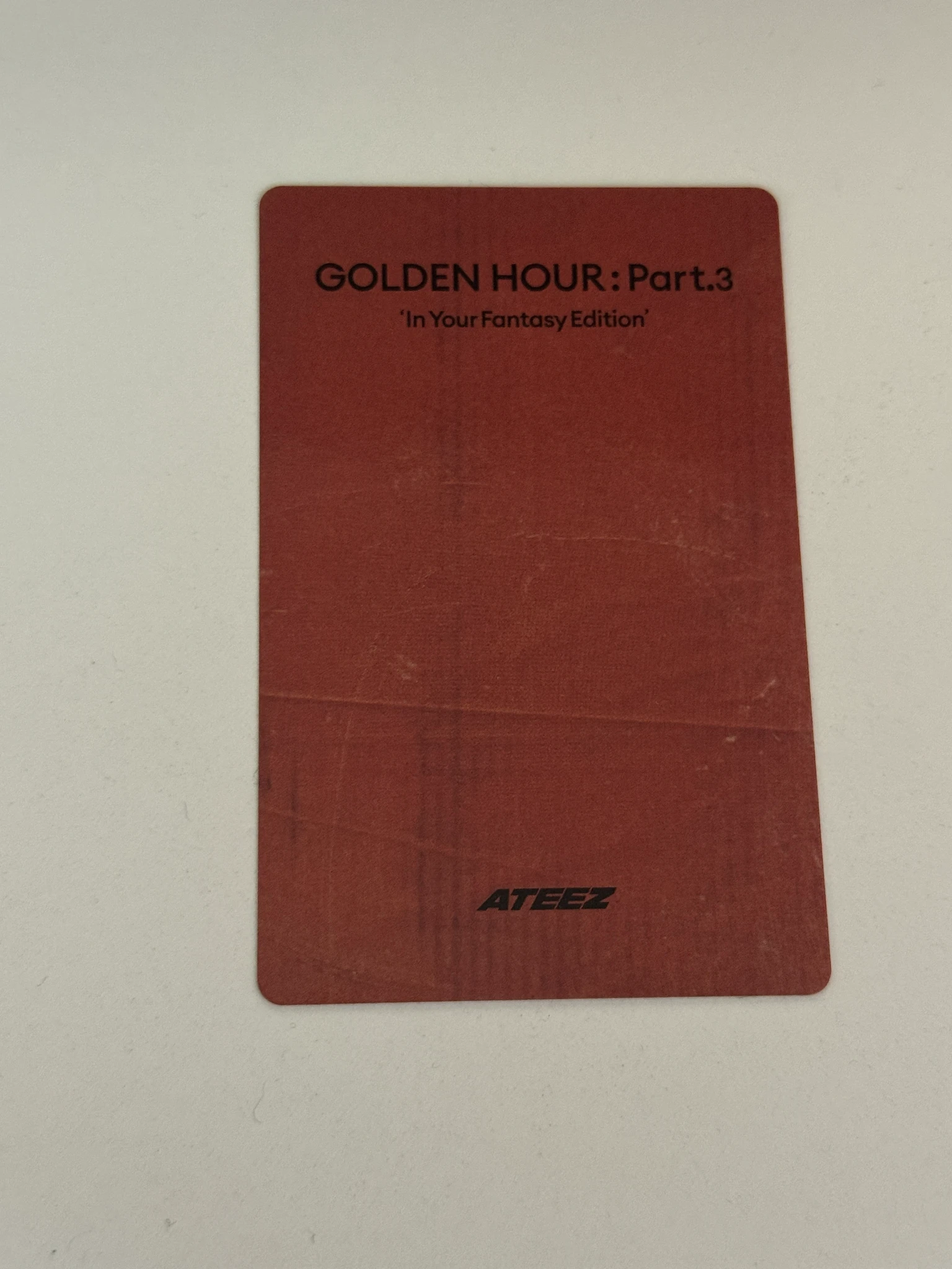 ATEEZ Jongho ATEEZ - Jongho - Golden Hour : Part.3 'In Your Fantasy Edition' Album album photocard limited version listing photo 2