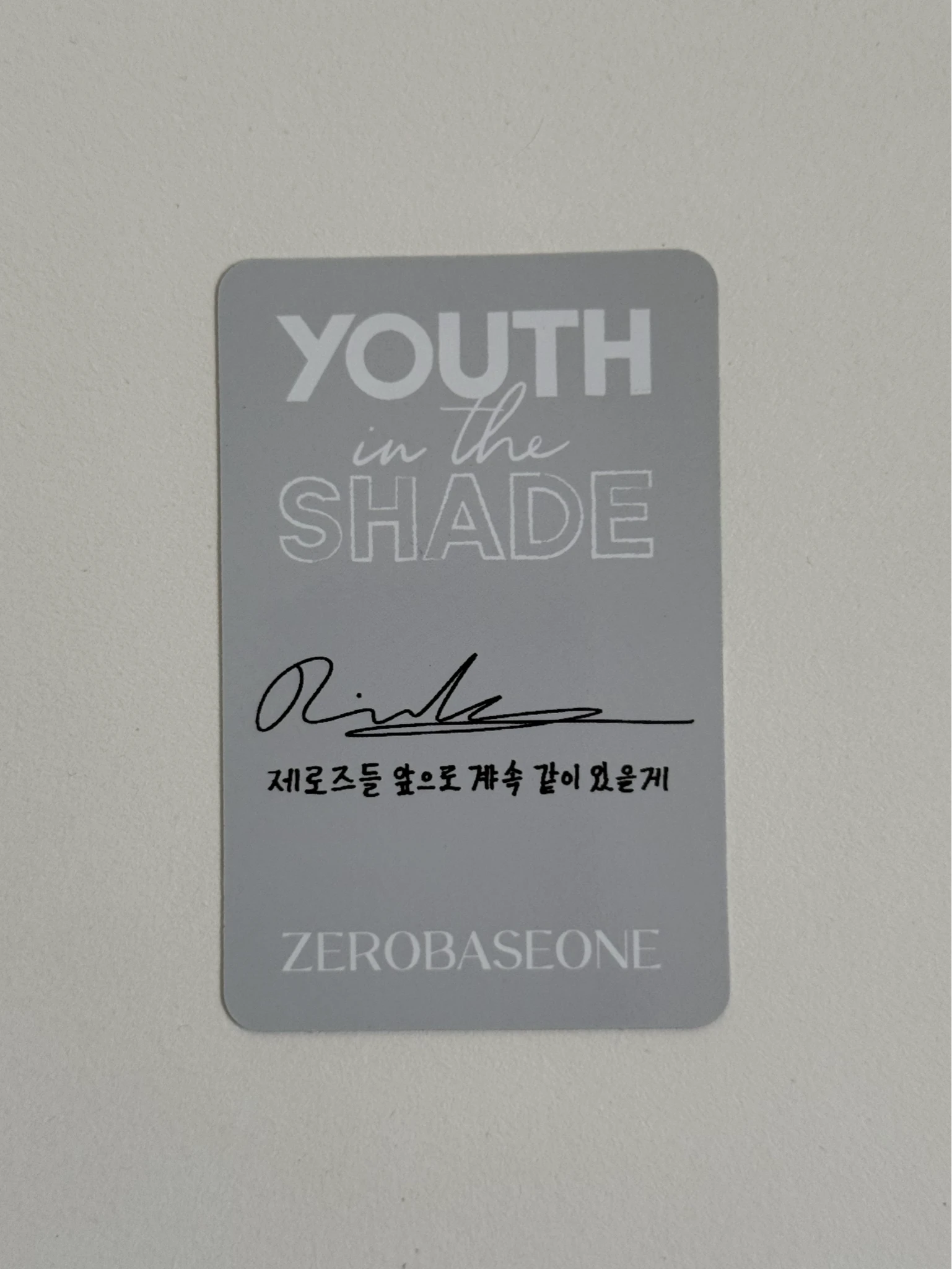 ZEROBASEONE Ricky ZEROBASEONE - Ricky - Youth in the Shade Album album photocard A version shade version listing photo 2