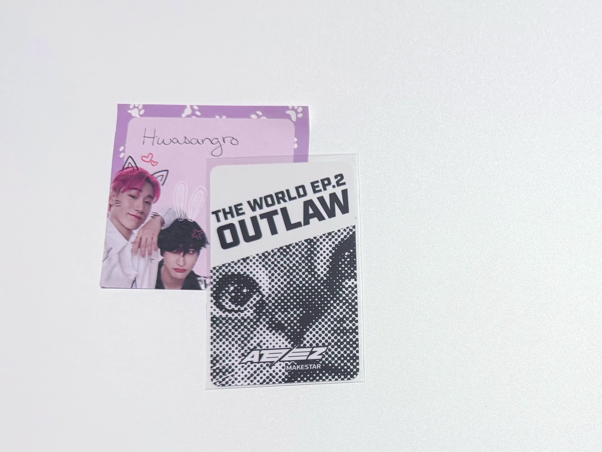 ATEEZ Seonghwa ATEEZ - Seonghwa - THE WORLD EP.2 : OUTLAW Album makestar lucky draw cat version listing photo 2