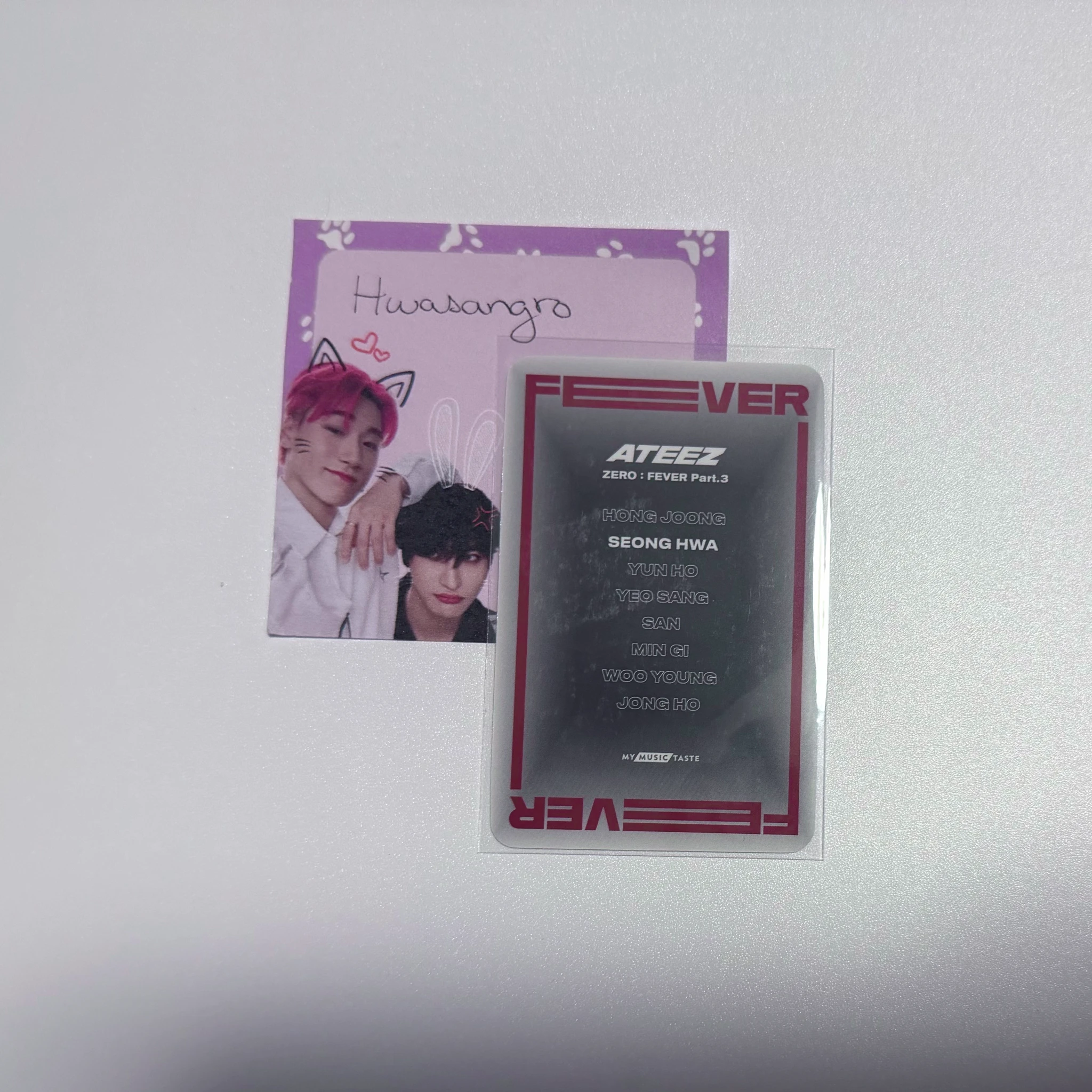 ATEEZ Seonghwa ATEEZ - Seonghwa - ZERO : FEVER Part.3 Album mymusictaste (mmt) round 3 video call/fancall listing photo 2